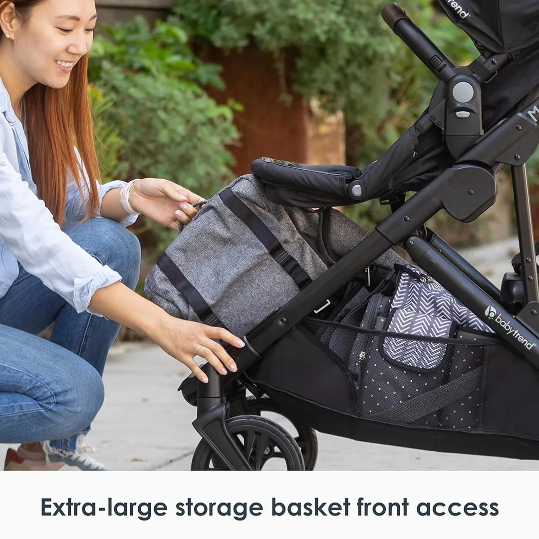 Morph Single to Double Modular Stroller Travel System - Dash Black - Image 5