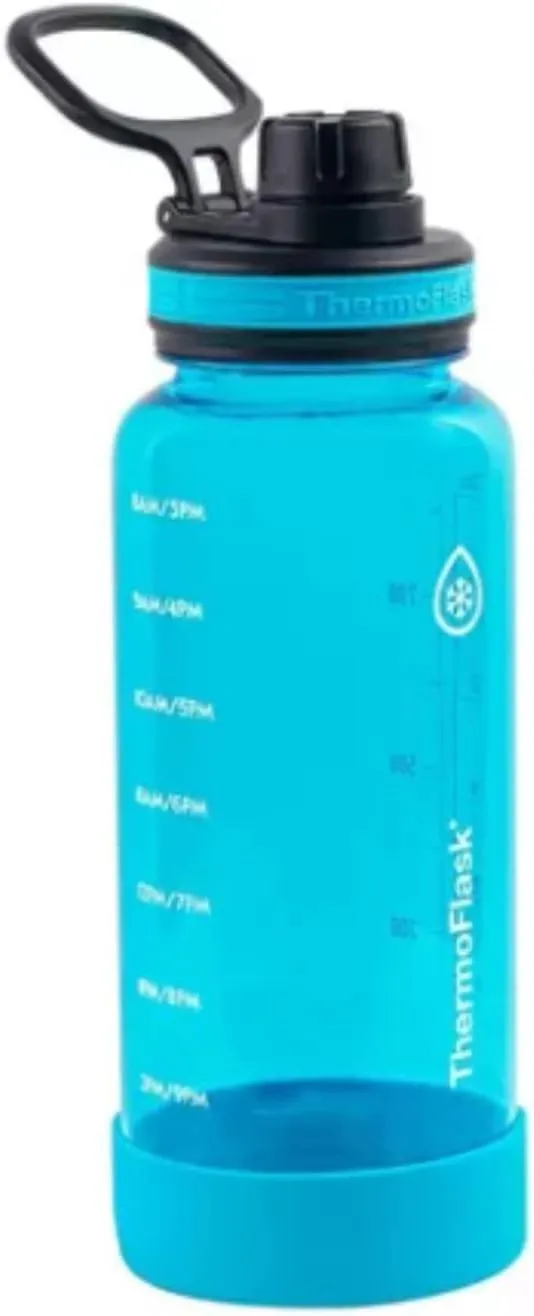 Motivational Water Bottle - Smoke/Blue - 32 Oz 2 Pack - Image 3