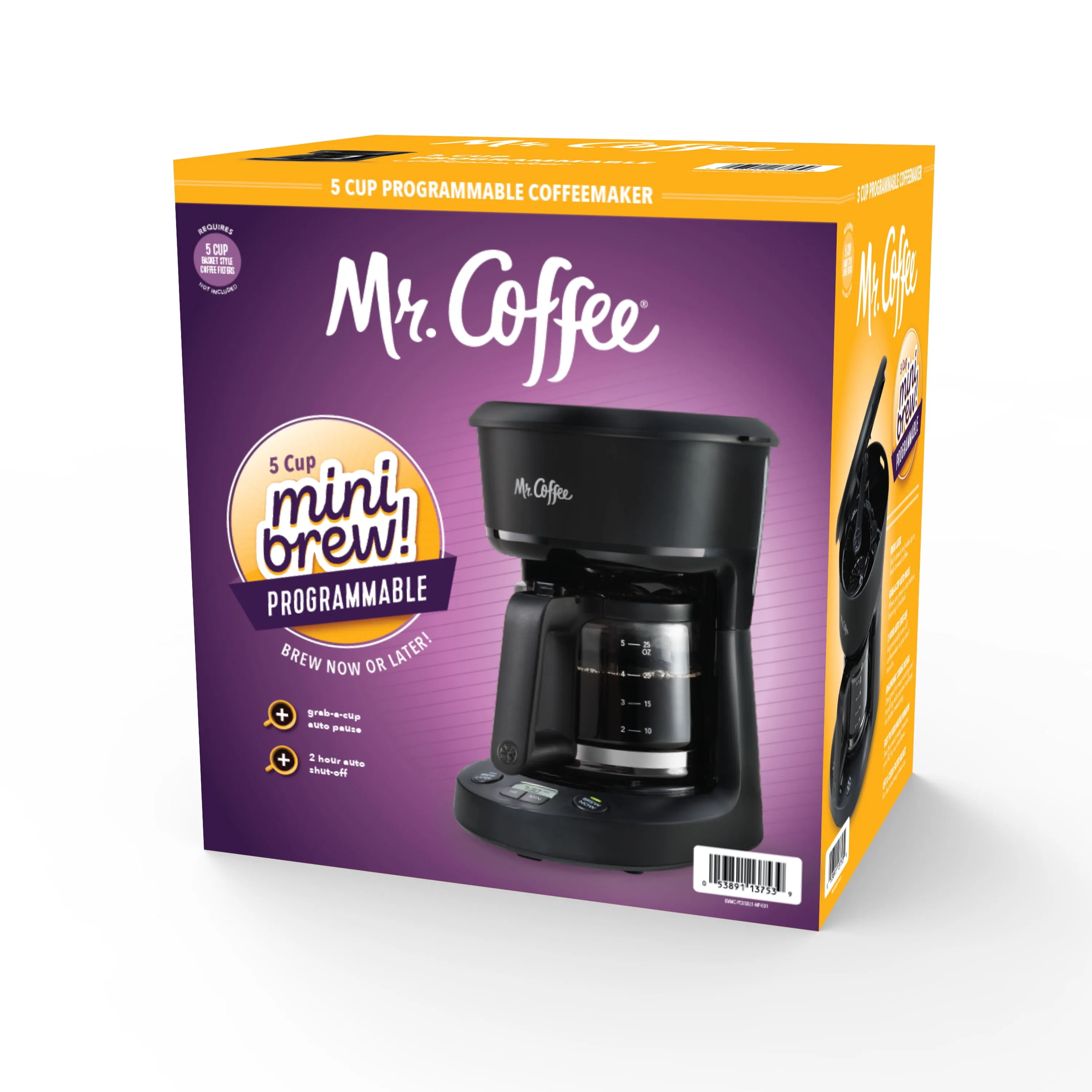 Mr. Coffee 5-Cup Programmable Coffeemaker - Image 2