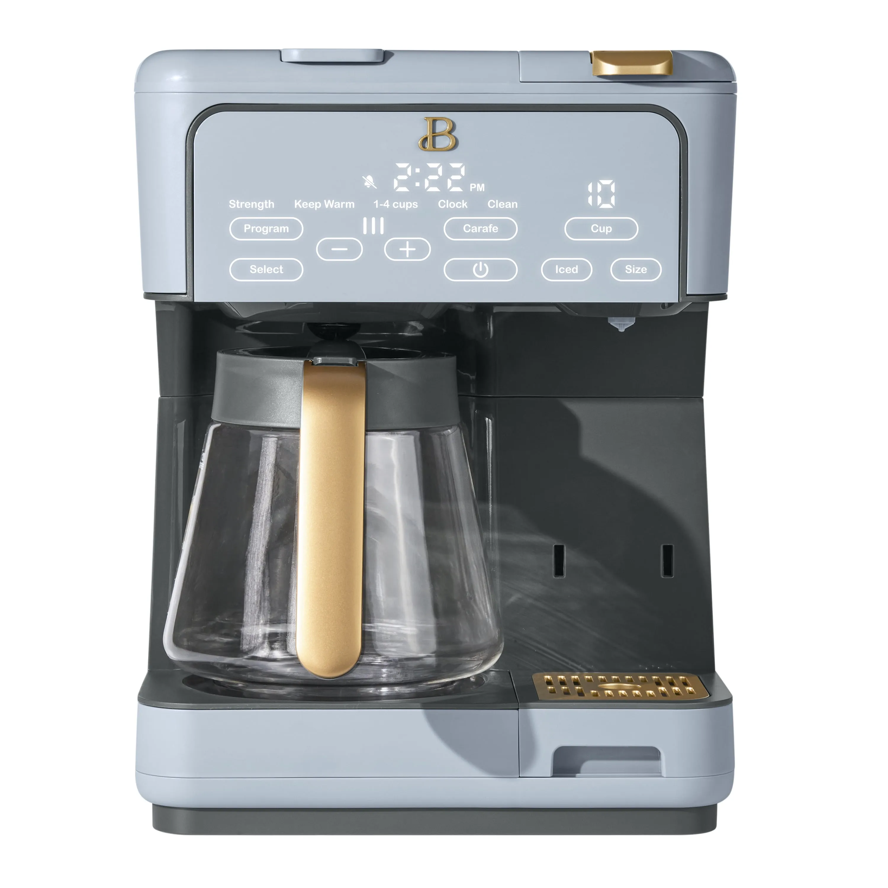 Multi-Brew 12-Cup Programmable Drip & Single-Serve Coffee Maker - Cornflower Blue