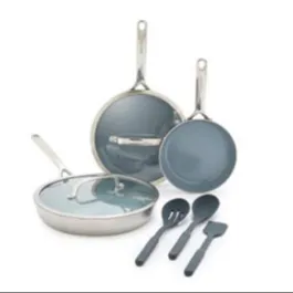 Multi-Clad Ceramic Nonstick Frying Pan Set - 5 Pieces