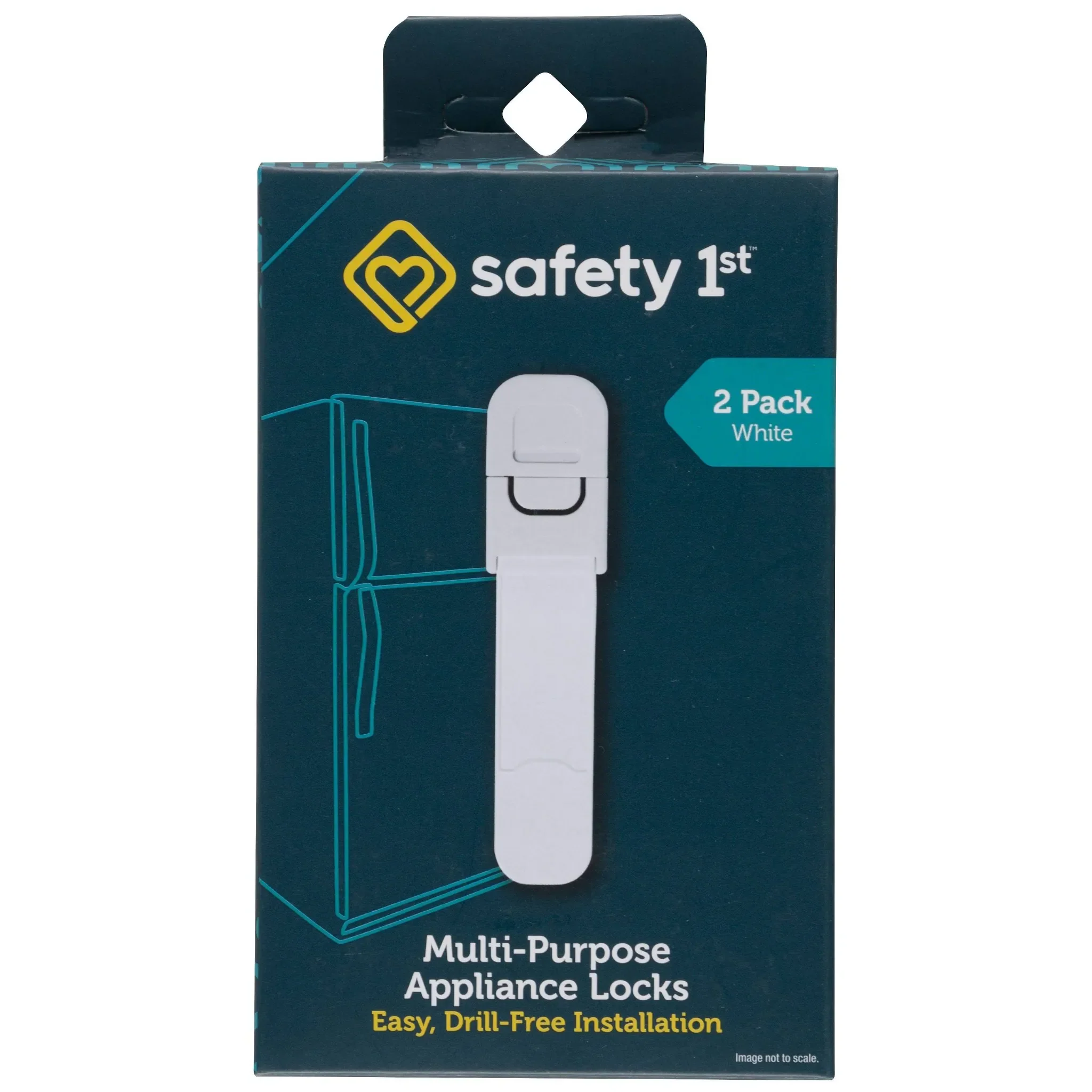 Multi-Purpose Appliance Lock - 2pk - White