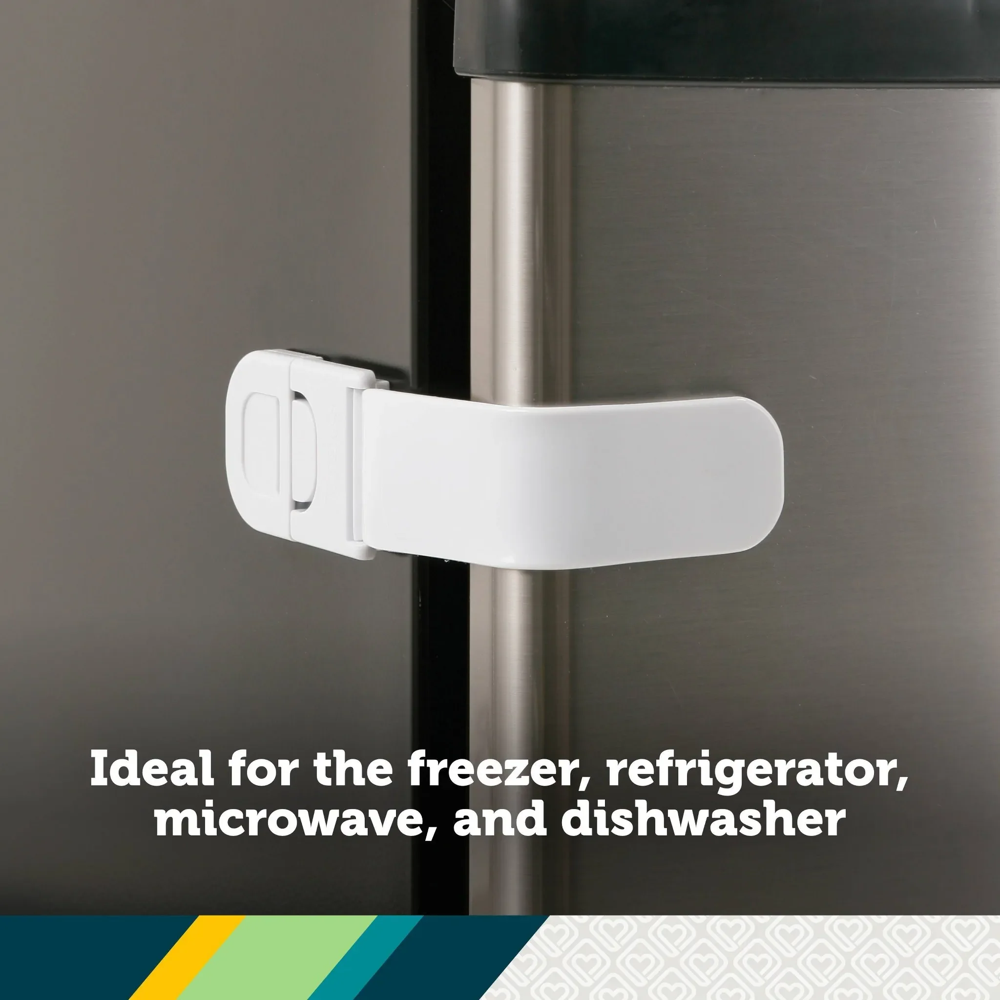Multi-Purpose Appliance Lock - 2pk - White - Image 4
