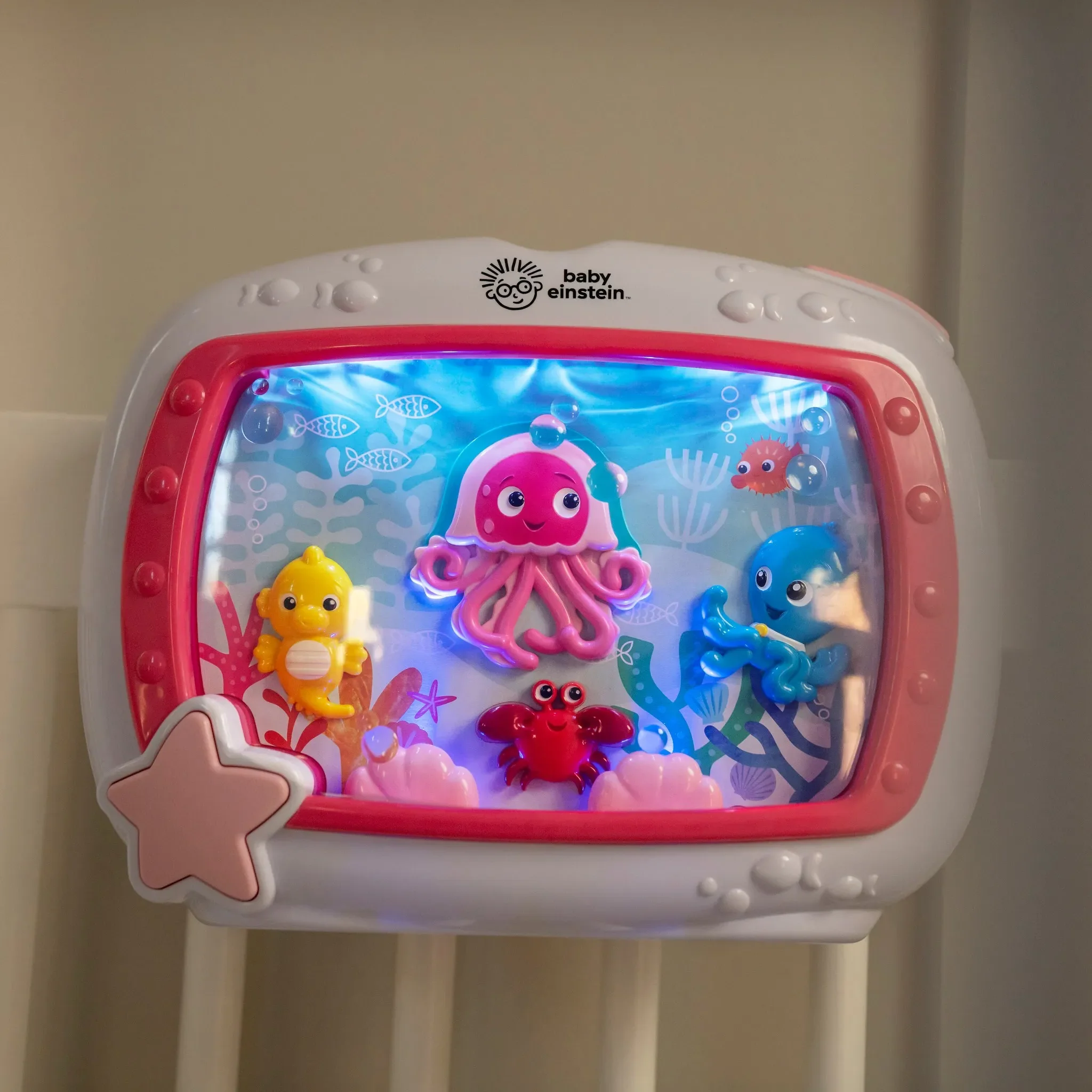 Musical Crib Toy and Sound Machine - Pink - Image 2