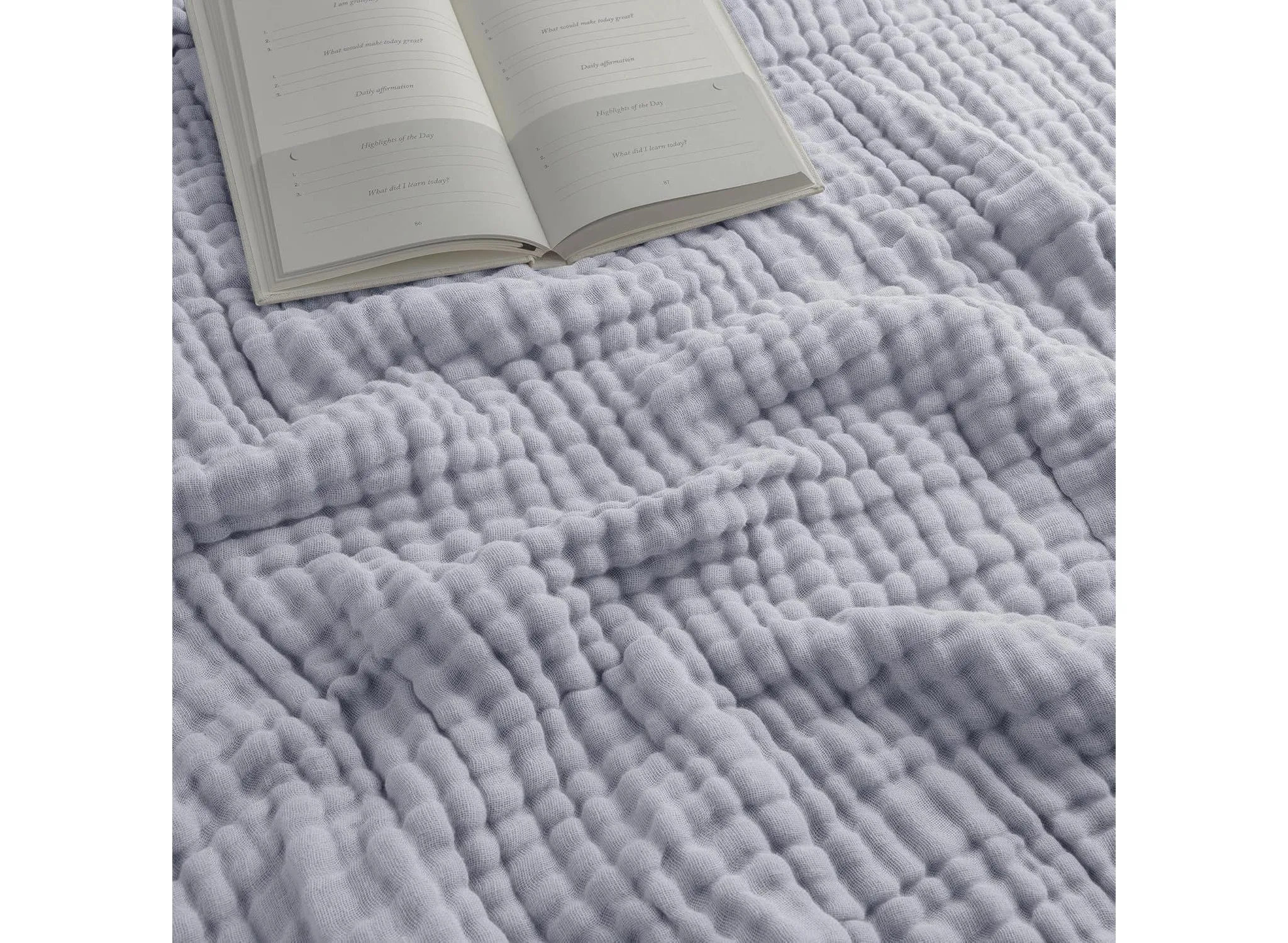 Muslin Blanket for Adults Queen 90” x 90” - Heather - Image 5
