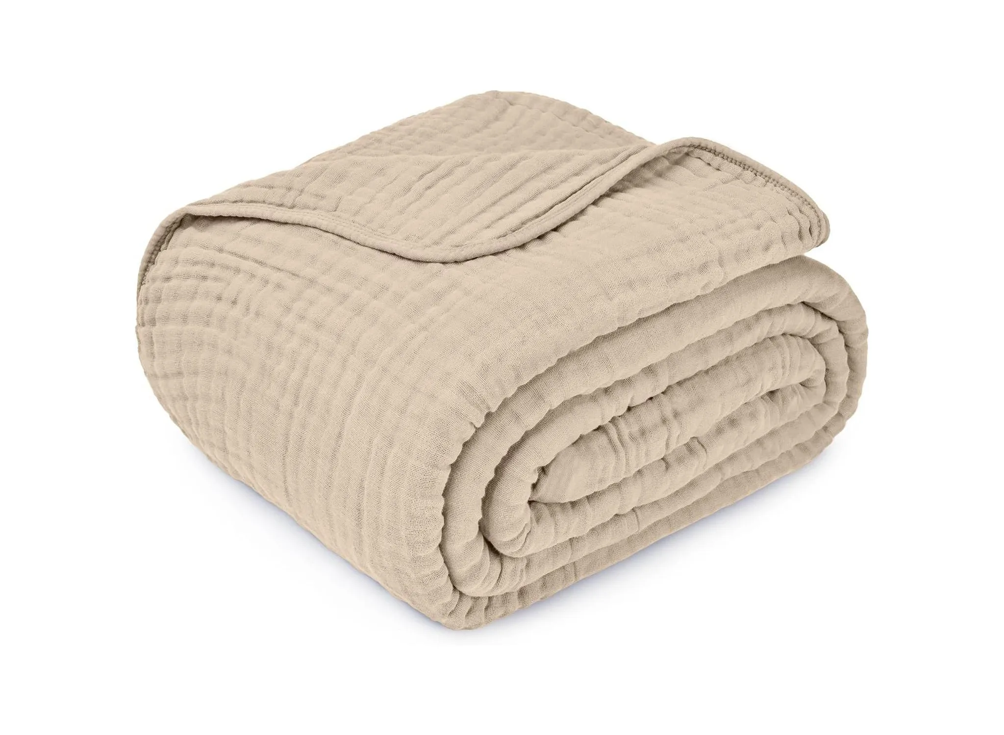Muslin Throw Blanket - Sand
