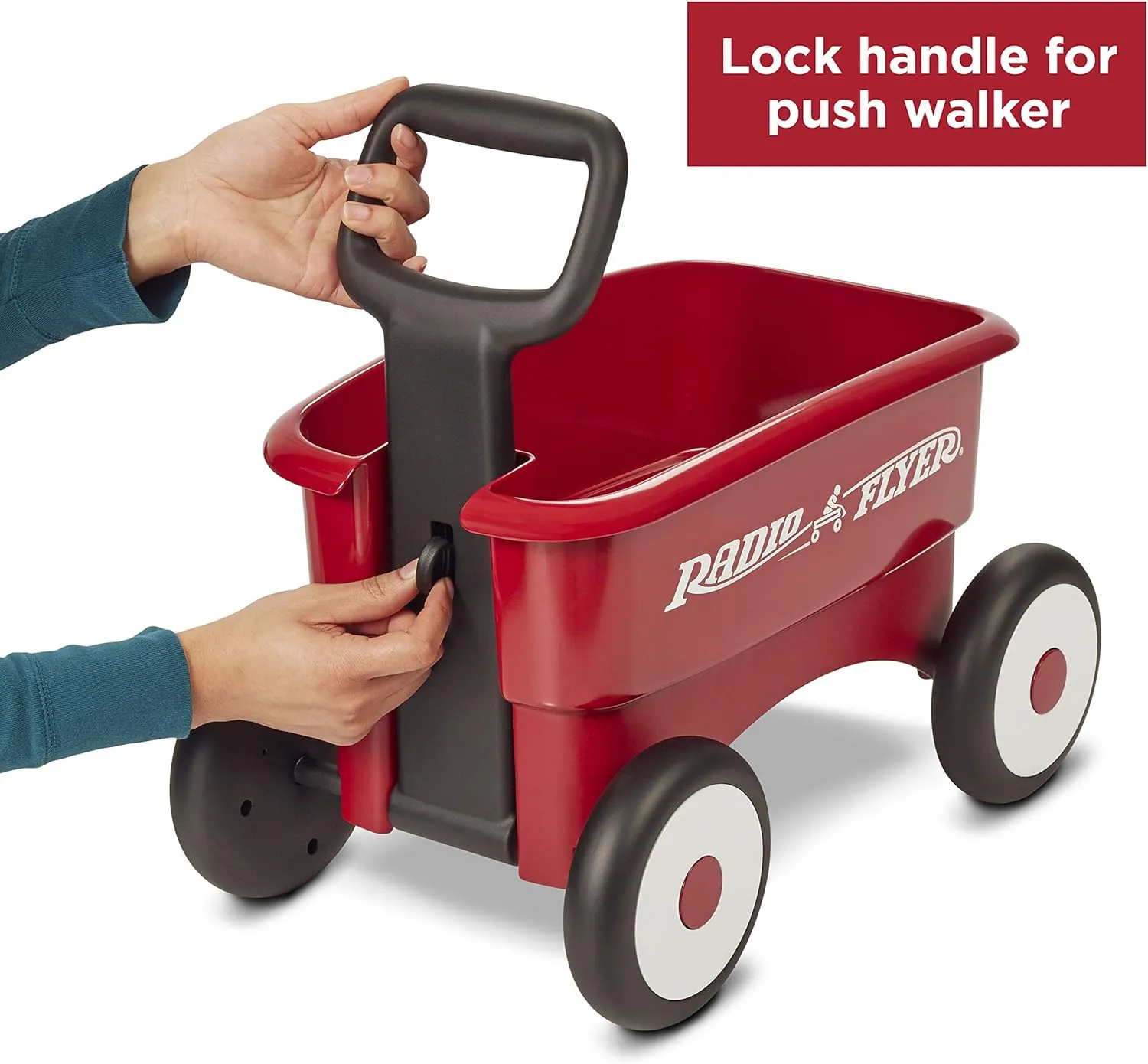 My 1st 2-in-1 Wagon Push and Pull Toy - Red - Image 4