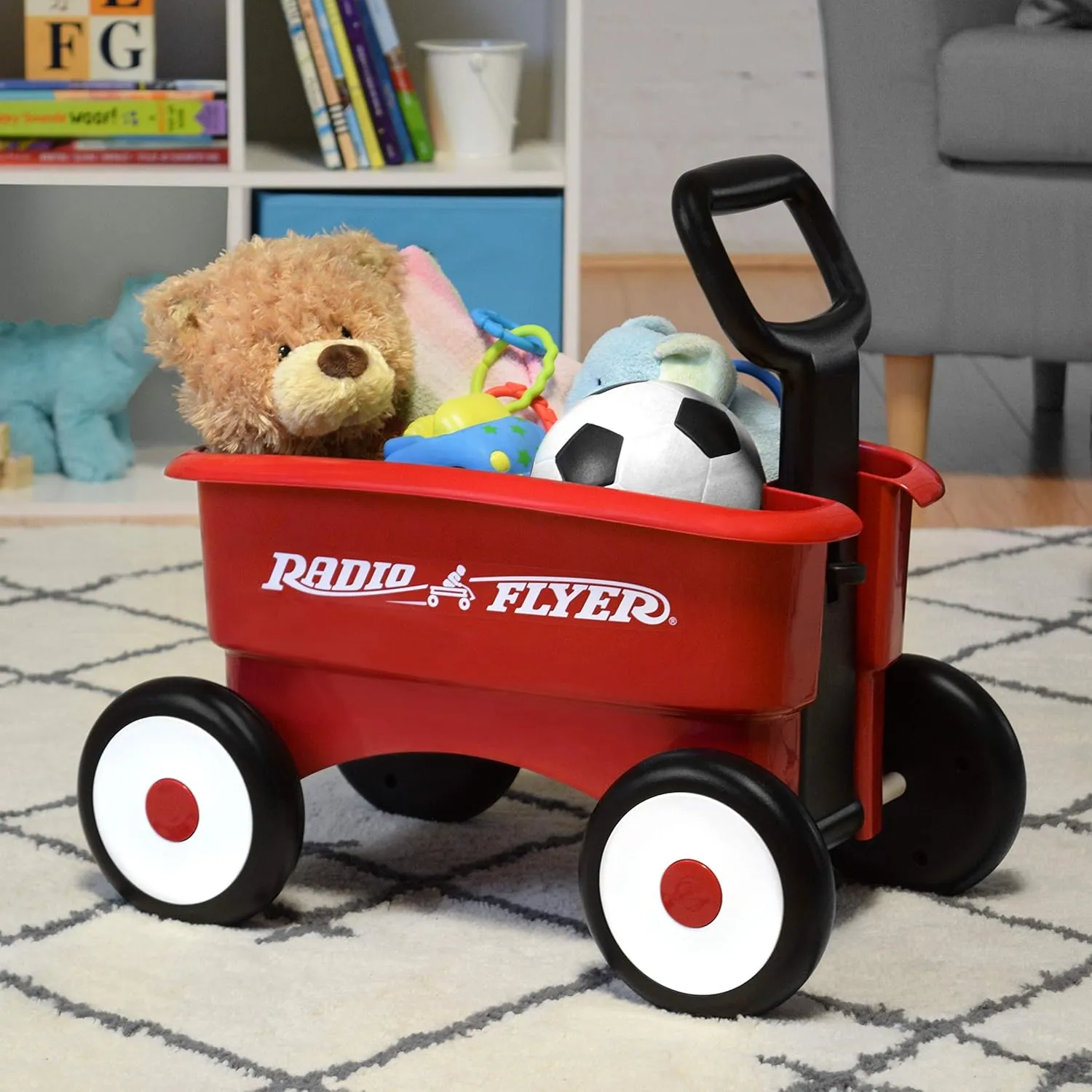 My 1st 2-in-1 Wagon Push and Pull Toy - Red - Image 8
