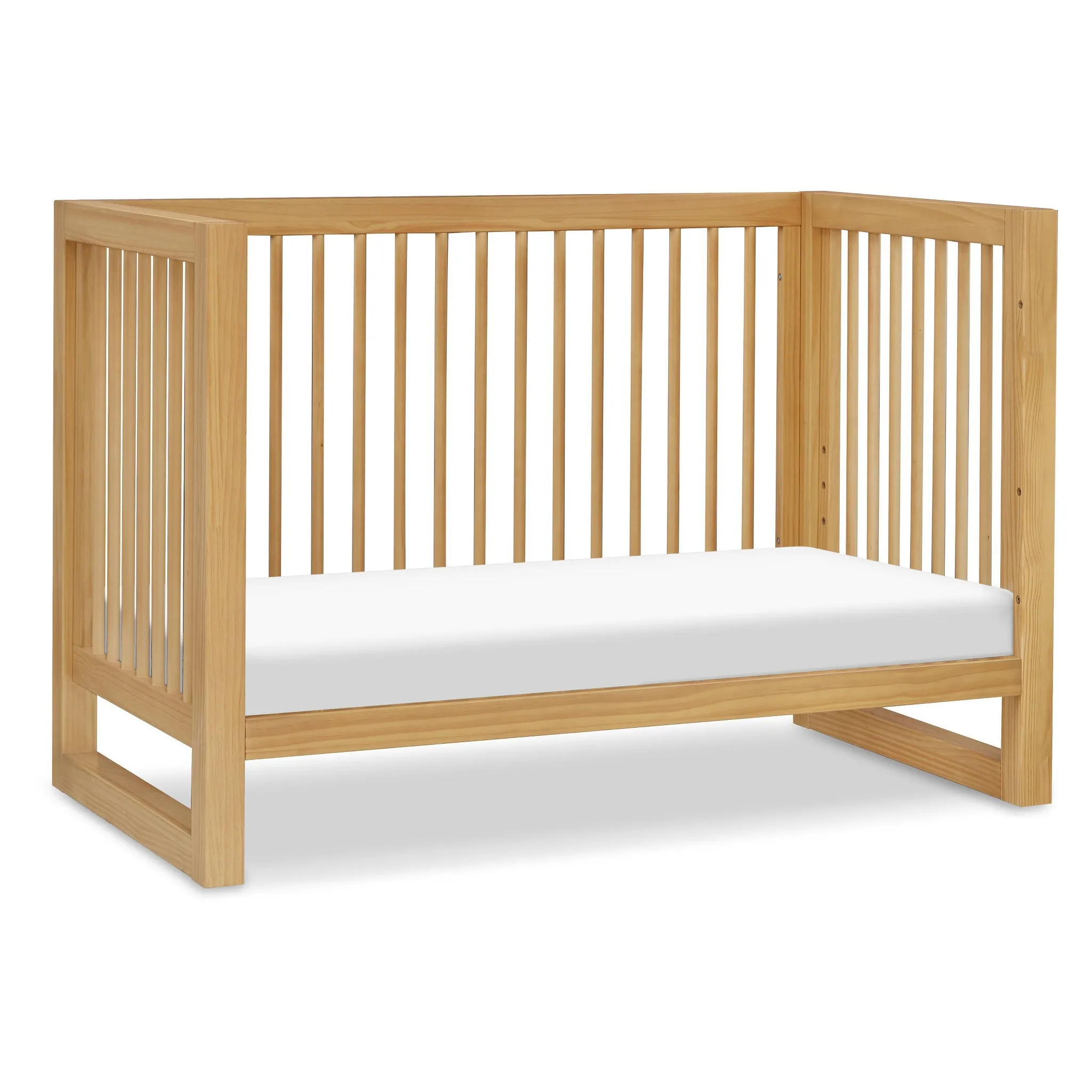 Nantucket 3-in-1 Convertible Crib w/ Toddler Bed Conversion Kit - Honey - Image 3