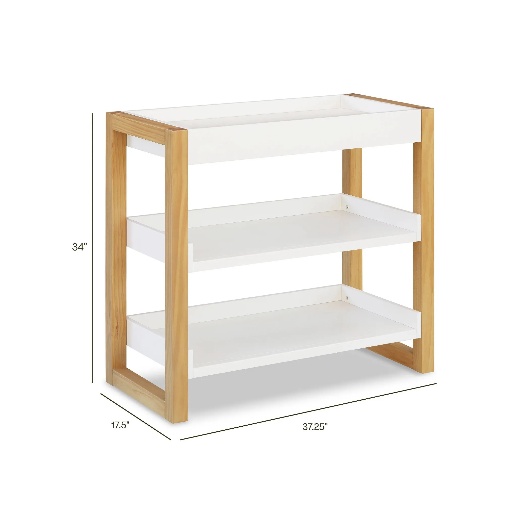 Nantucket Changing Table - Warm White & Honey - Image 4