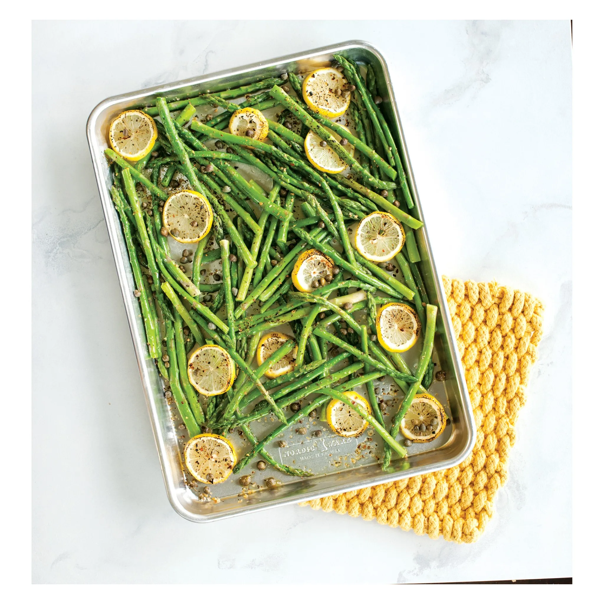 Naturals Quarter Sheet Pan: Aluminum Baking Sheet, Jelly Roll Pan, Hand Wash, Oven-Safe, 13"x9.6" - Image 2