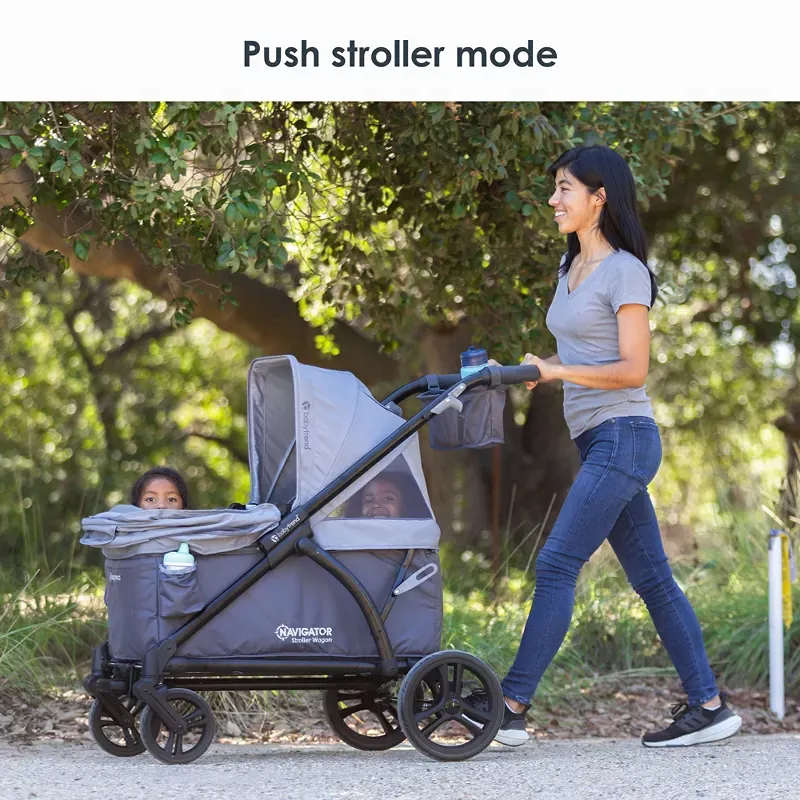 Navigator 2-in-1 Stroller Wagon - Madrid Gray - Image 2