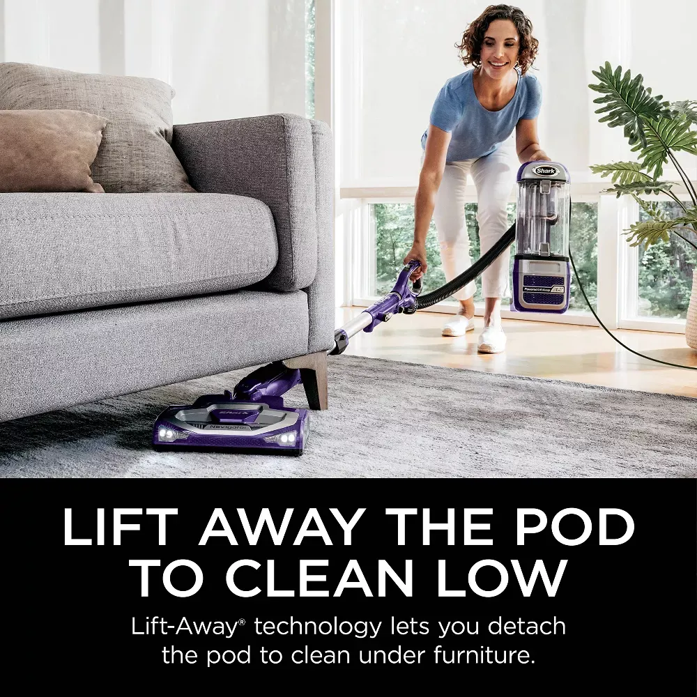 Navigator Powered Lift-Away Upright Vacuum NV586 12" - Purple - Image 3