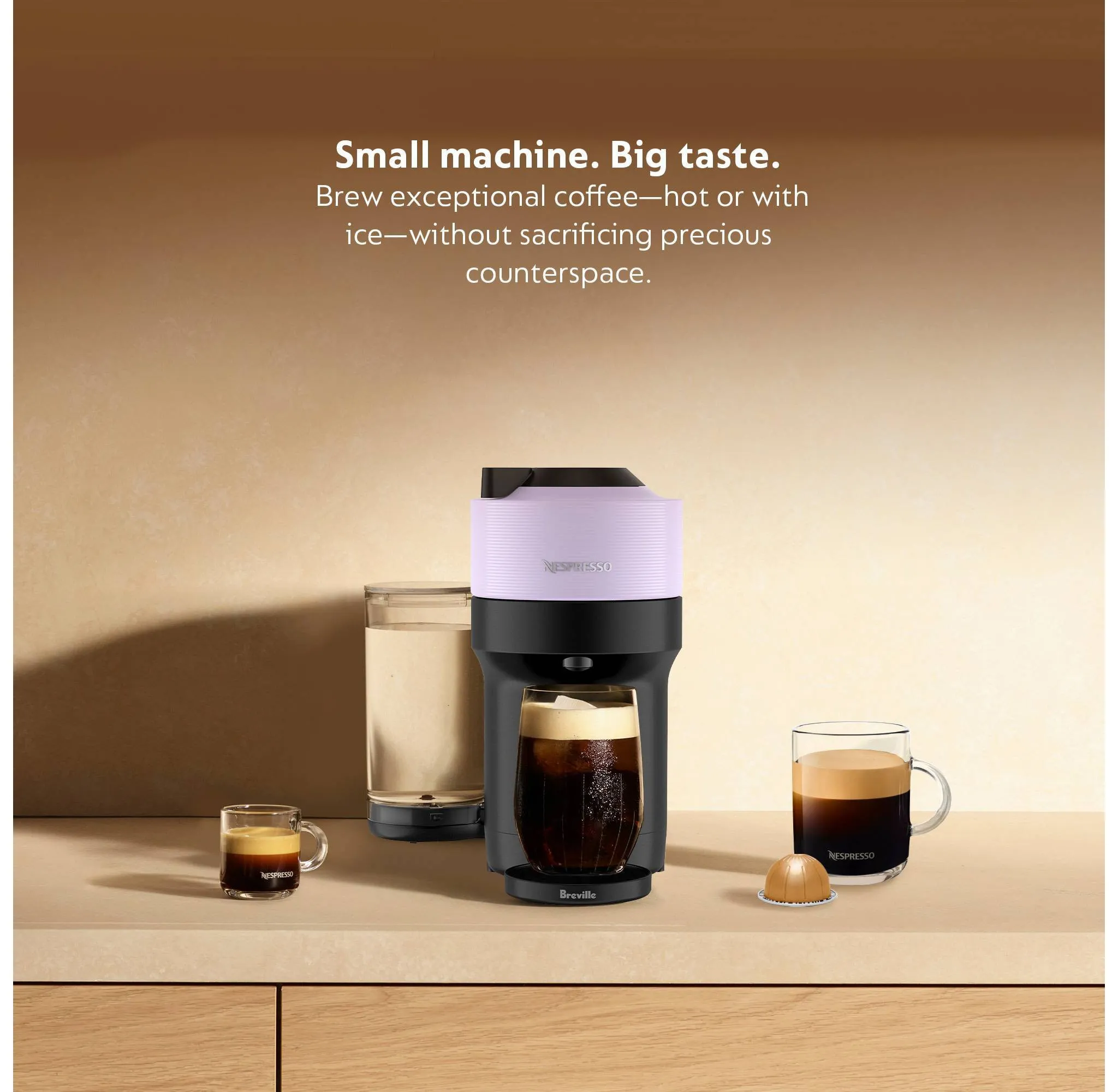 Nespresso Vertuo Pop+ Espresso Maker - Lilac - Image 2