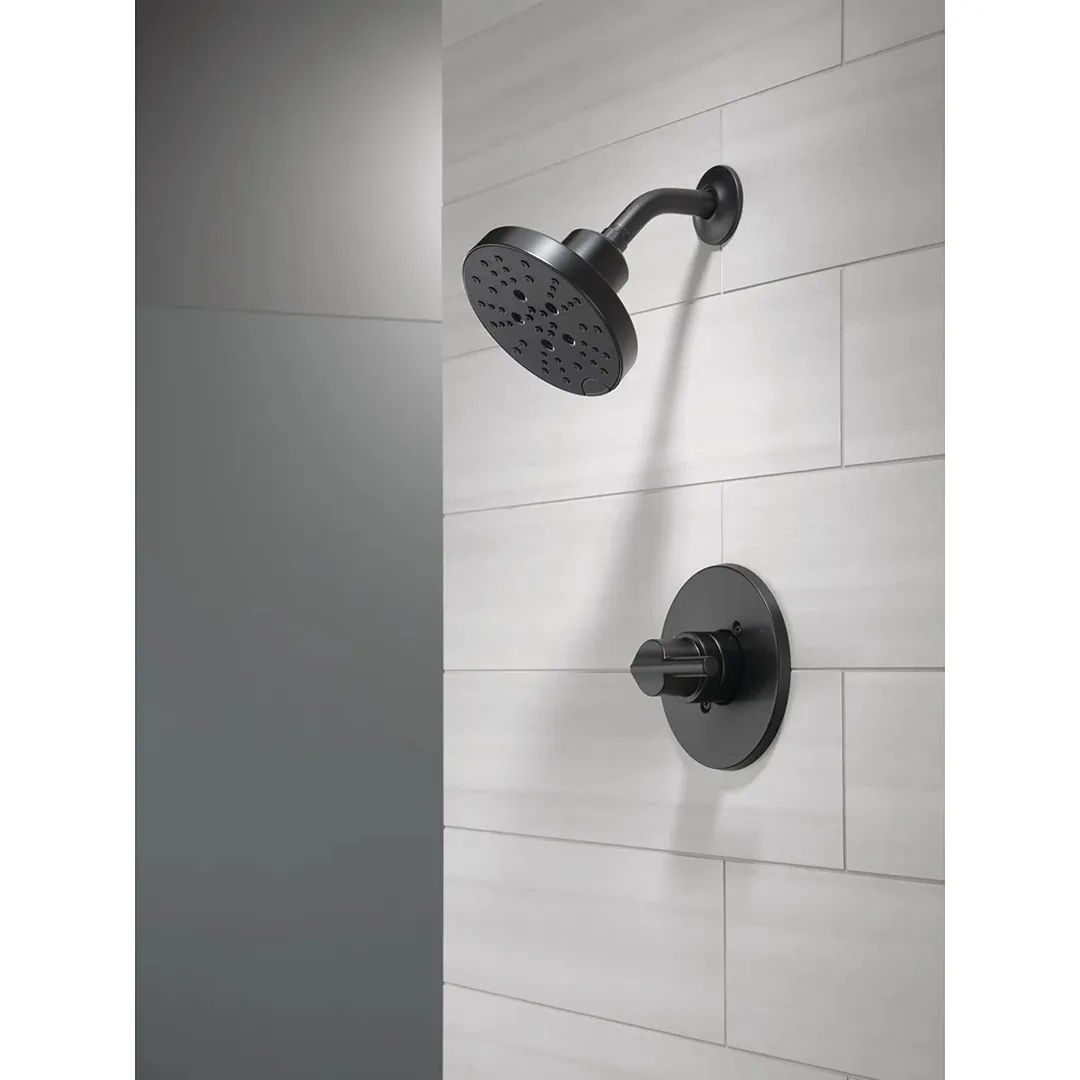 Nicoli Single-Function Shower Faucet Set - Matte Black