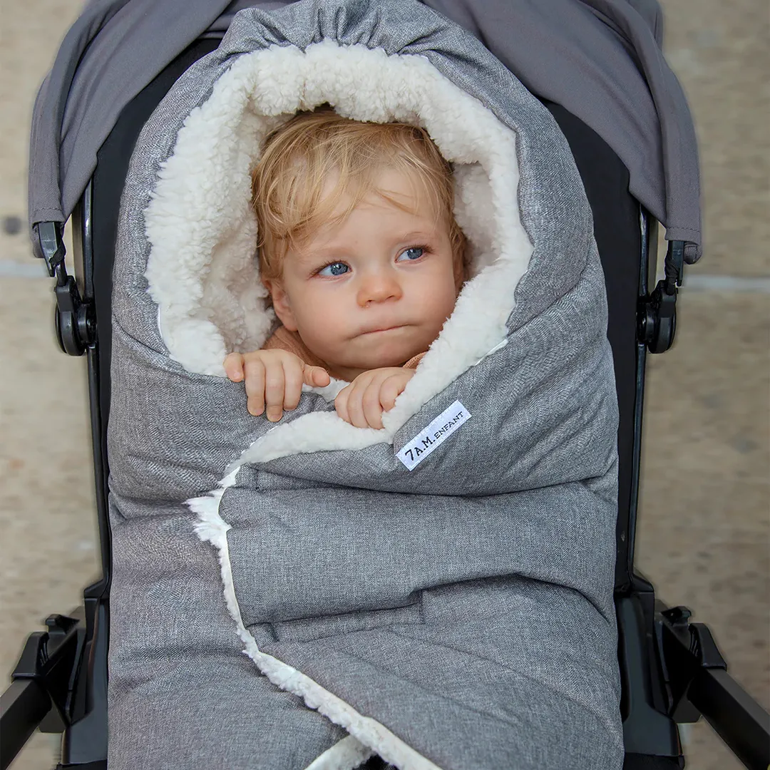 Nido Cloud Blanket Wrap - Heather Gray - Large - Image 2