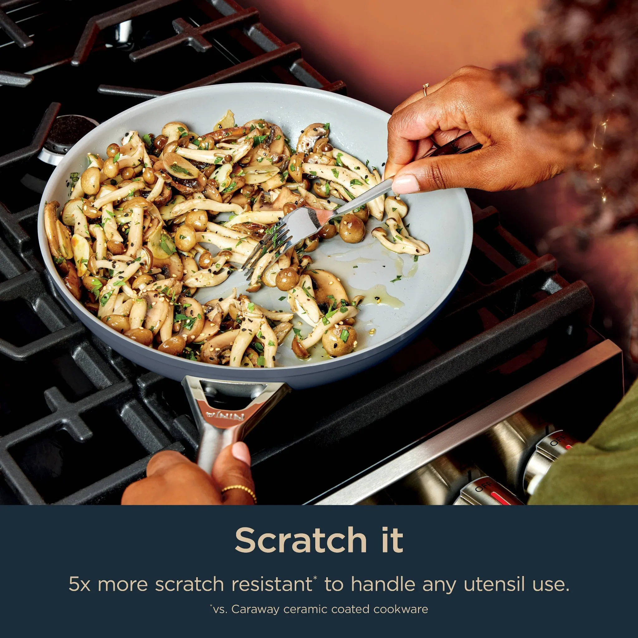 Ninja 10.25" NeverStick Ceramic Pro Nonstick Fry Pan - Image 4