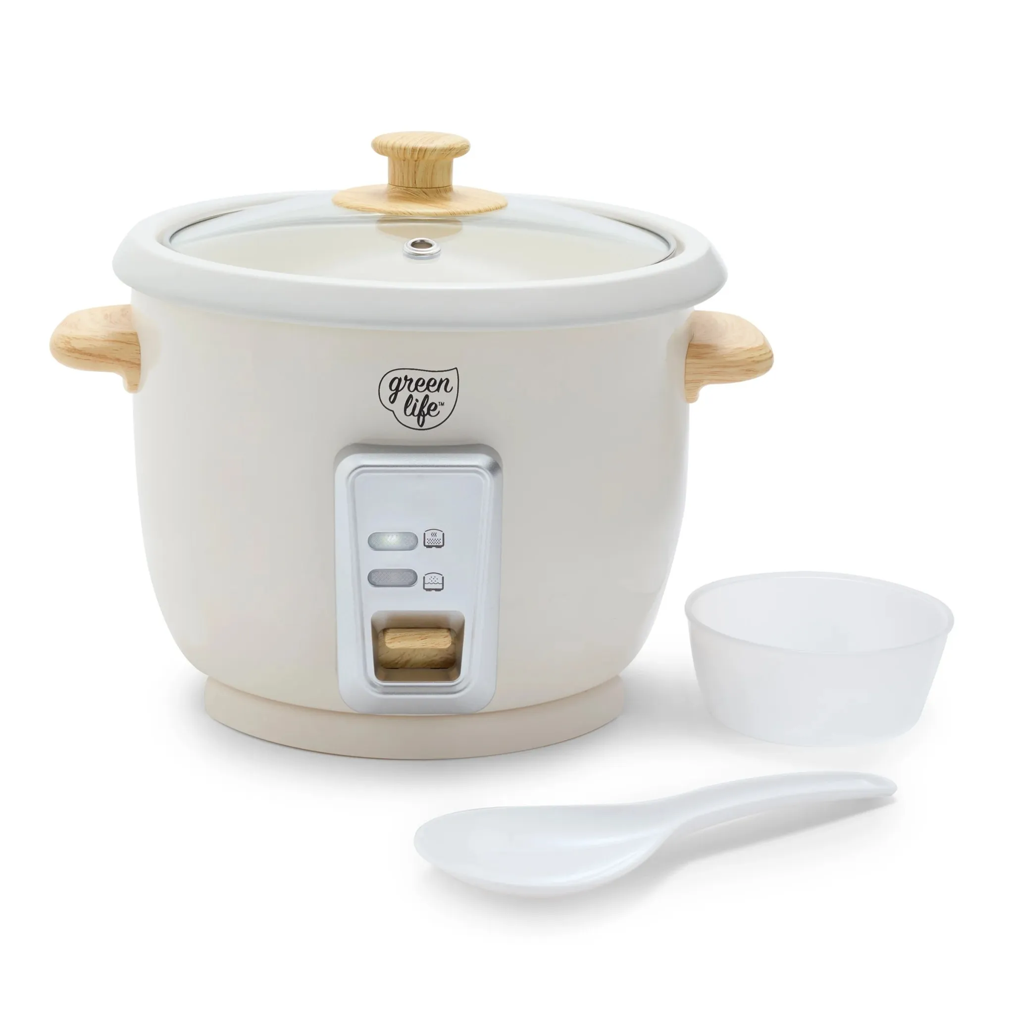 Non Stick Electric Rice Cooker - Cream