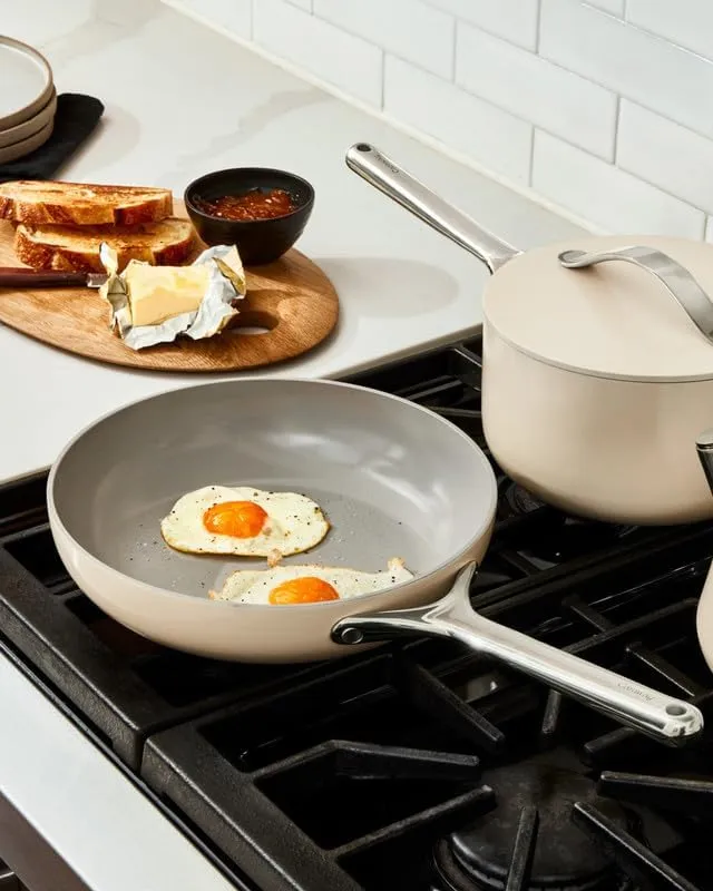 10.5" Ceramic  Fry Pan - Sage - Image 11