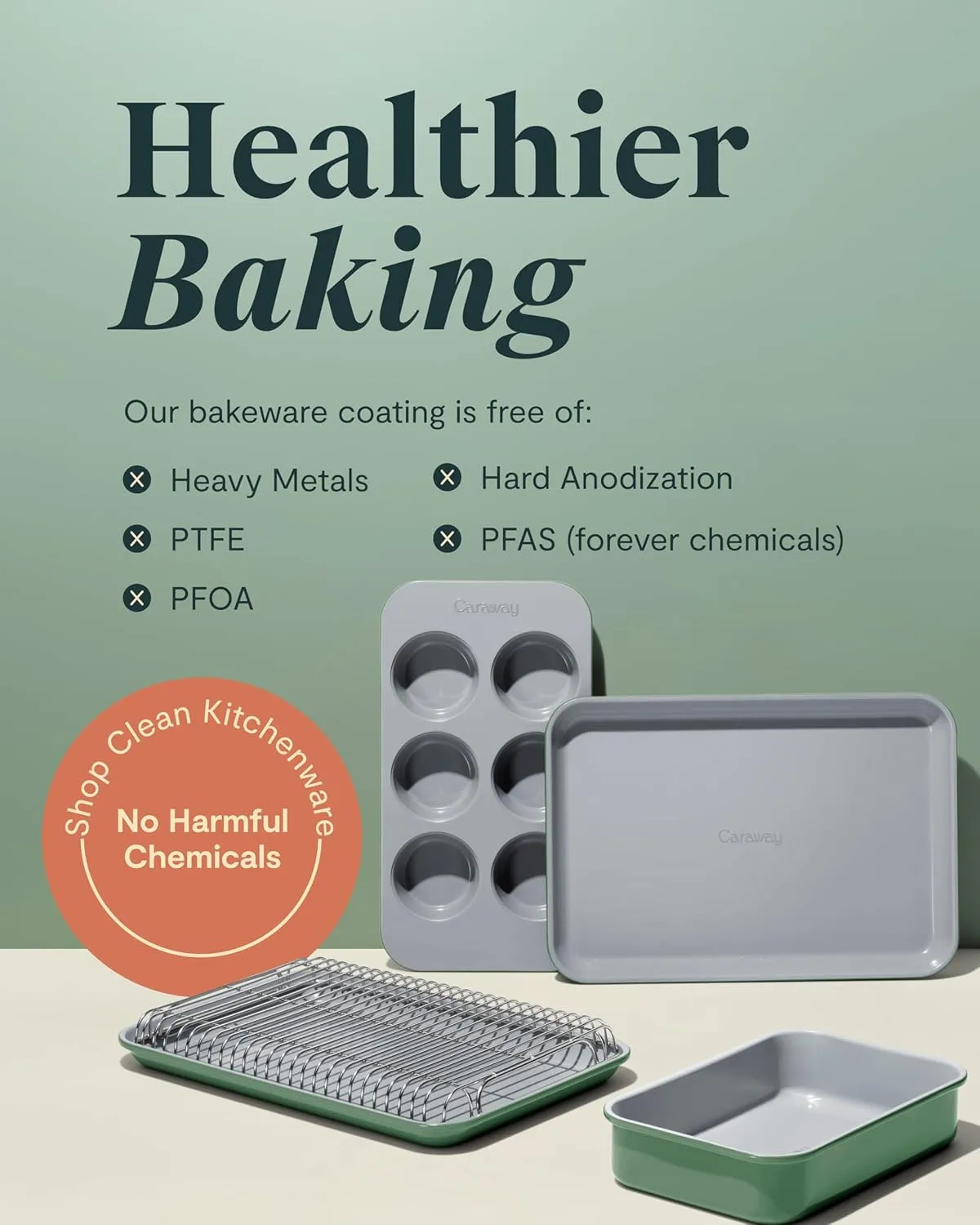 Nonstick Ceramic Small Baking Sheet (9x13”) – Black - Image 4