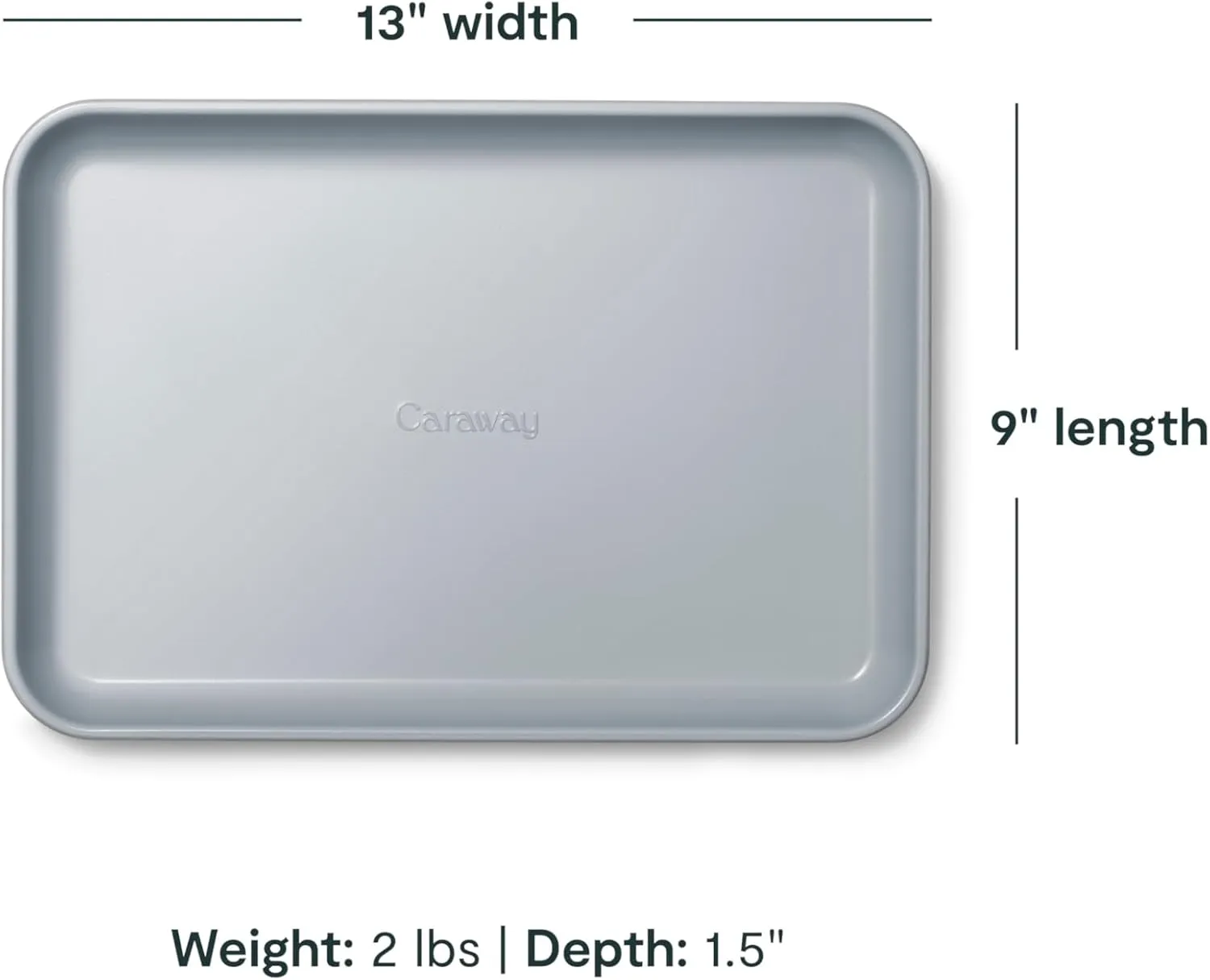 Nonstick Ceramic Small Baking Sheet - Navy - Image 2
