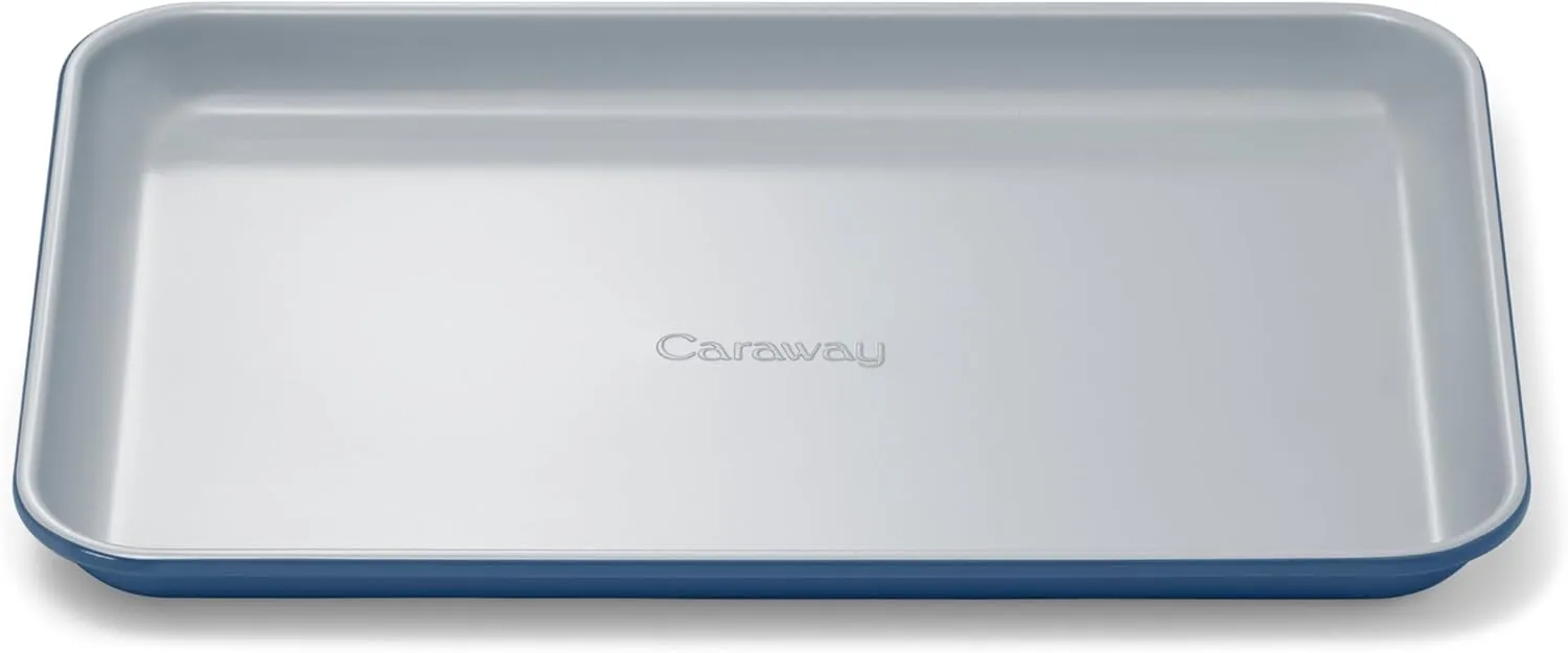 Nonstick Ceramic Small Baking Sheet - Navy - Image 5