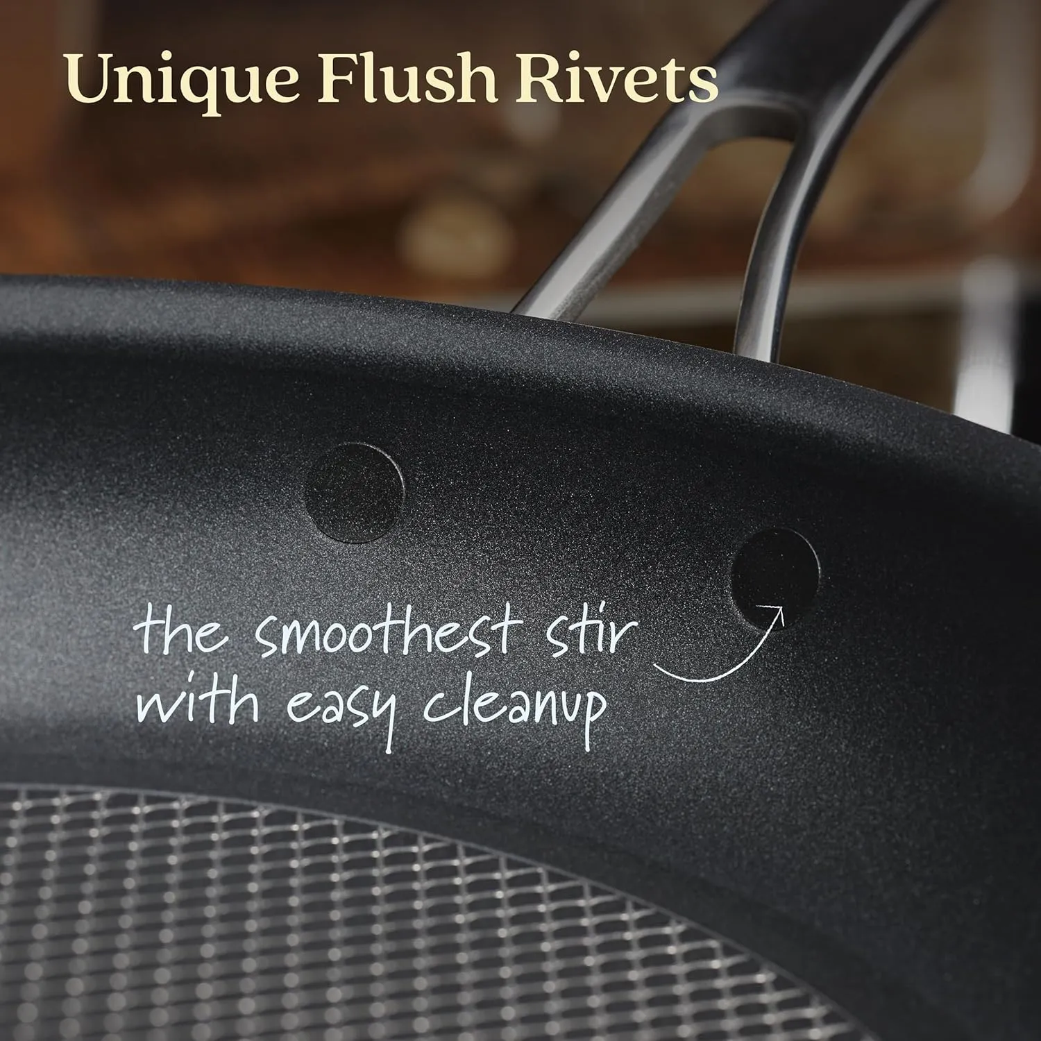Nonstick Frying Pan Set - 8 Inch, 10 Inch, 12 Inch - Grey - Image 4
