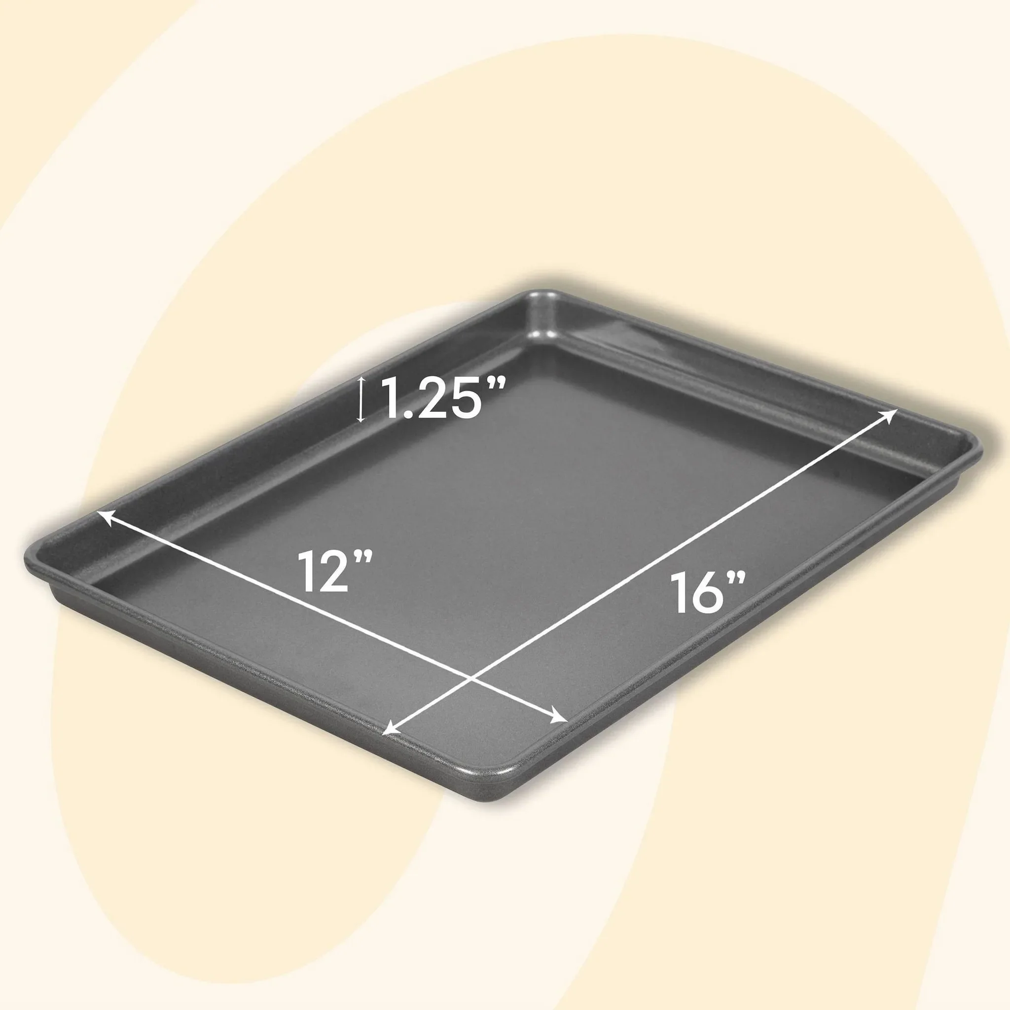Nonstick Large Baking Pan - 12" x 16" - Image 3