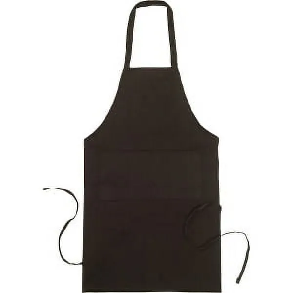 Nouvelle Legende Commercial Grade Kitchen Bib Apron - Black - 2 Pack - Image 2