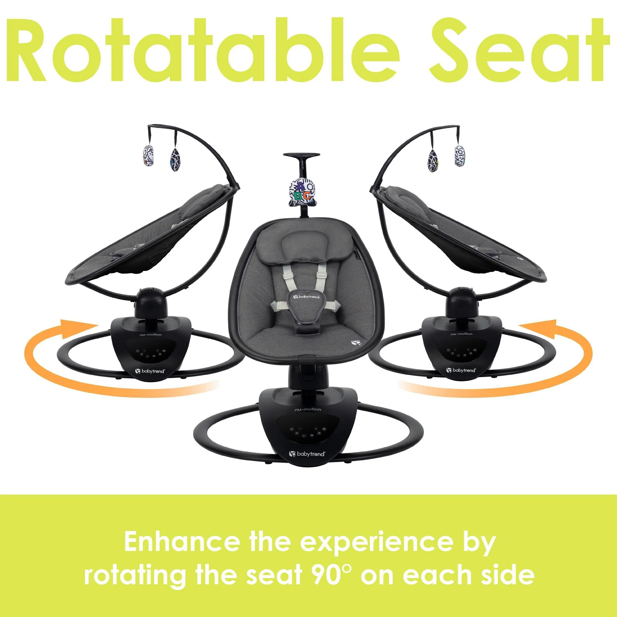 Nu-Motion Infinity Swing with Interactive Display - Midnight Black - Image 2