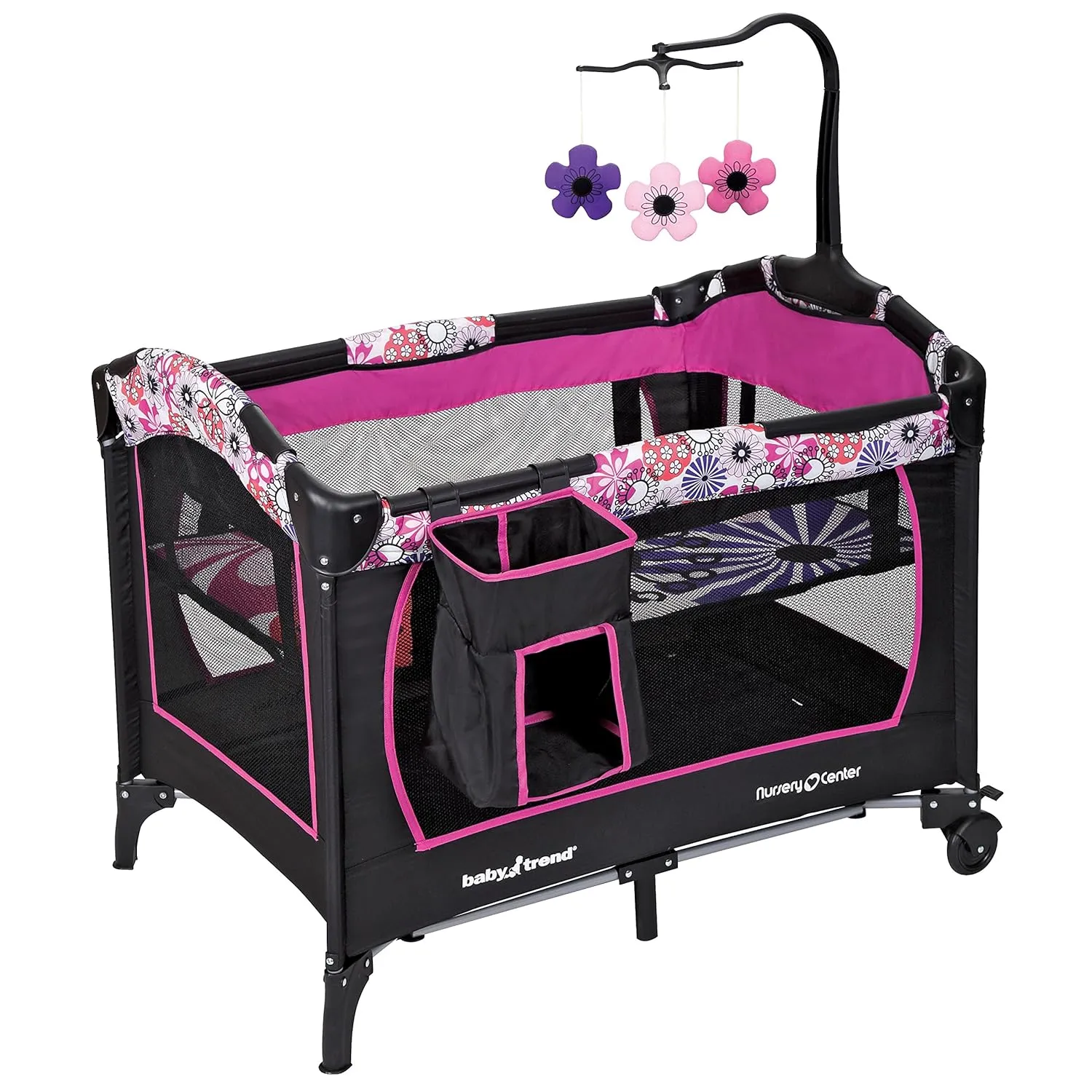 Nursery Center® Playard, Floral Garden - Image 4