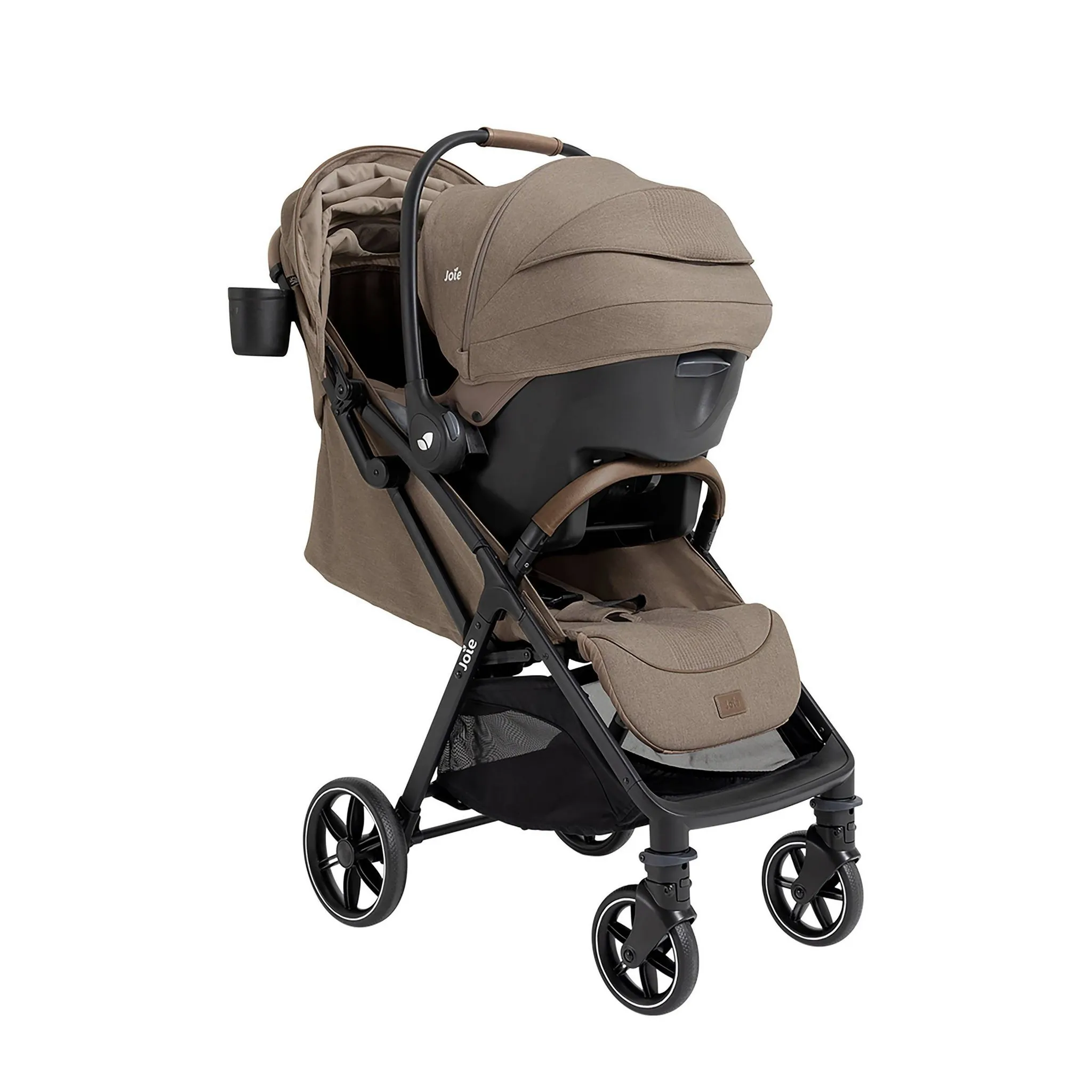 Nutmeg Travel System with Mint Infant Car Seat - Maple - Image 4