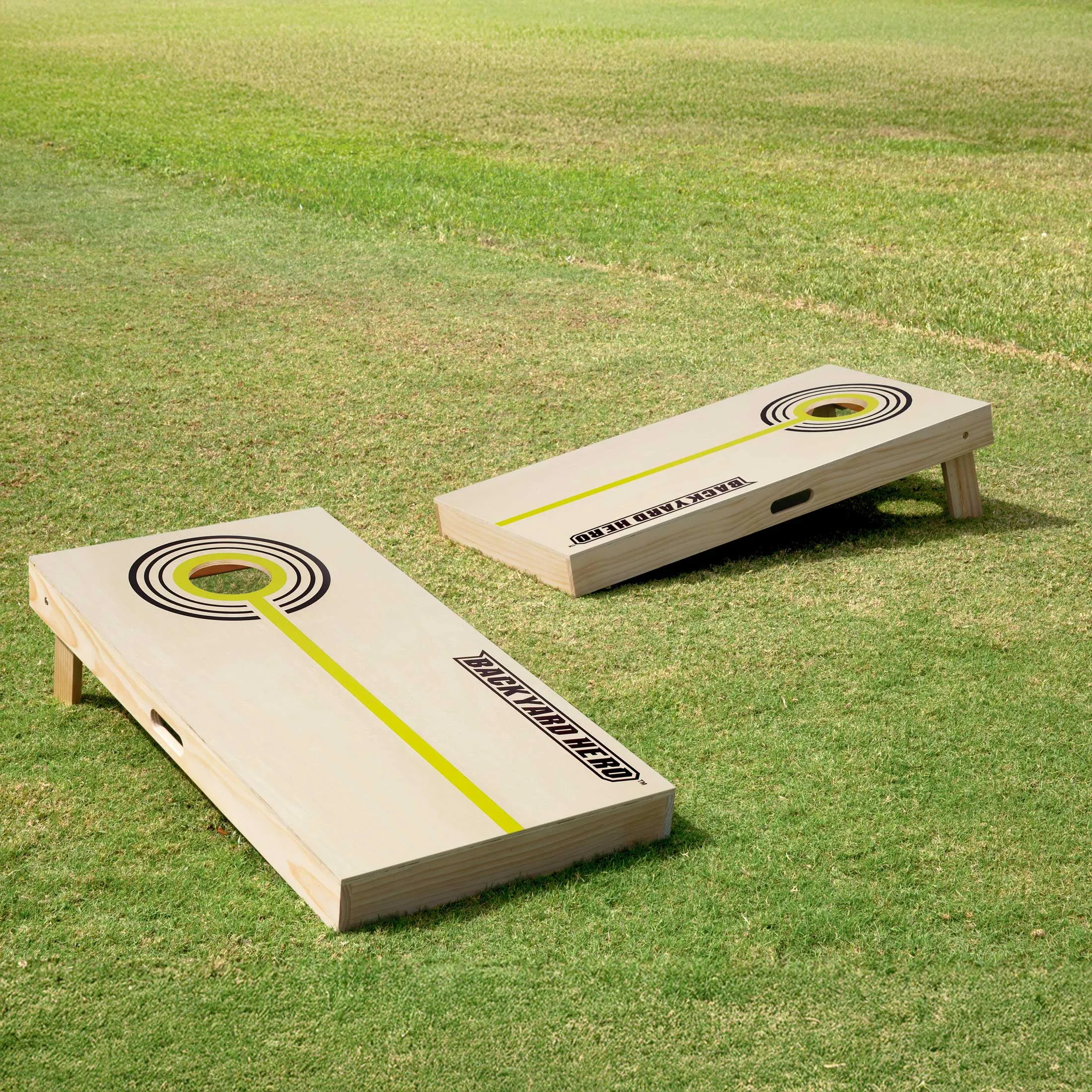 Official Size Cornhole Bean Bag Toss Set - Natural Wood - Image 2