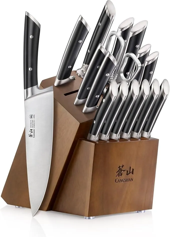 Olympus Series Forged German Steel 17-Piece Knife Block Set - Image 3