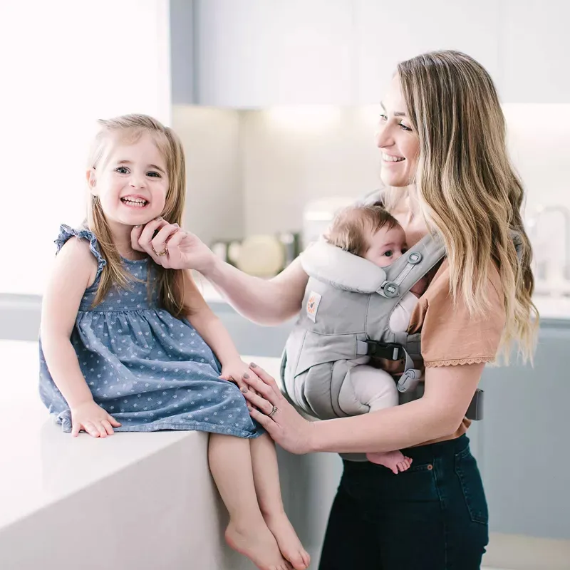 Omni Classic All Carry Positions Baby Carrier for Newborn to Toddler - Pearl Gray - Image 4