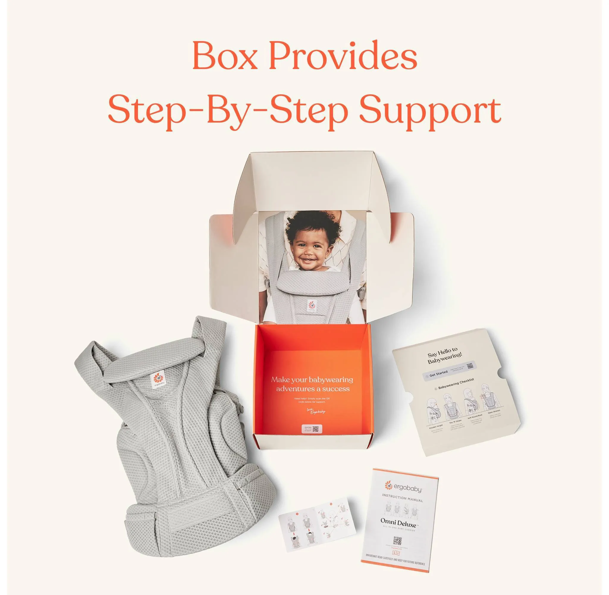 Omni Deluxe Mesh All-in-One Baby Carrier - Pearl Gray - Image 4