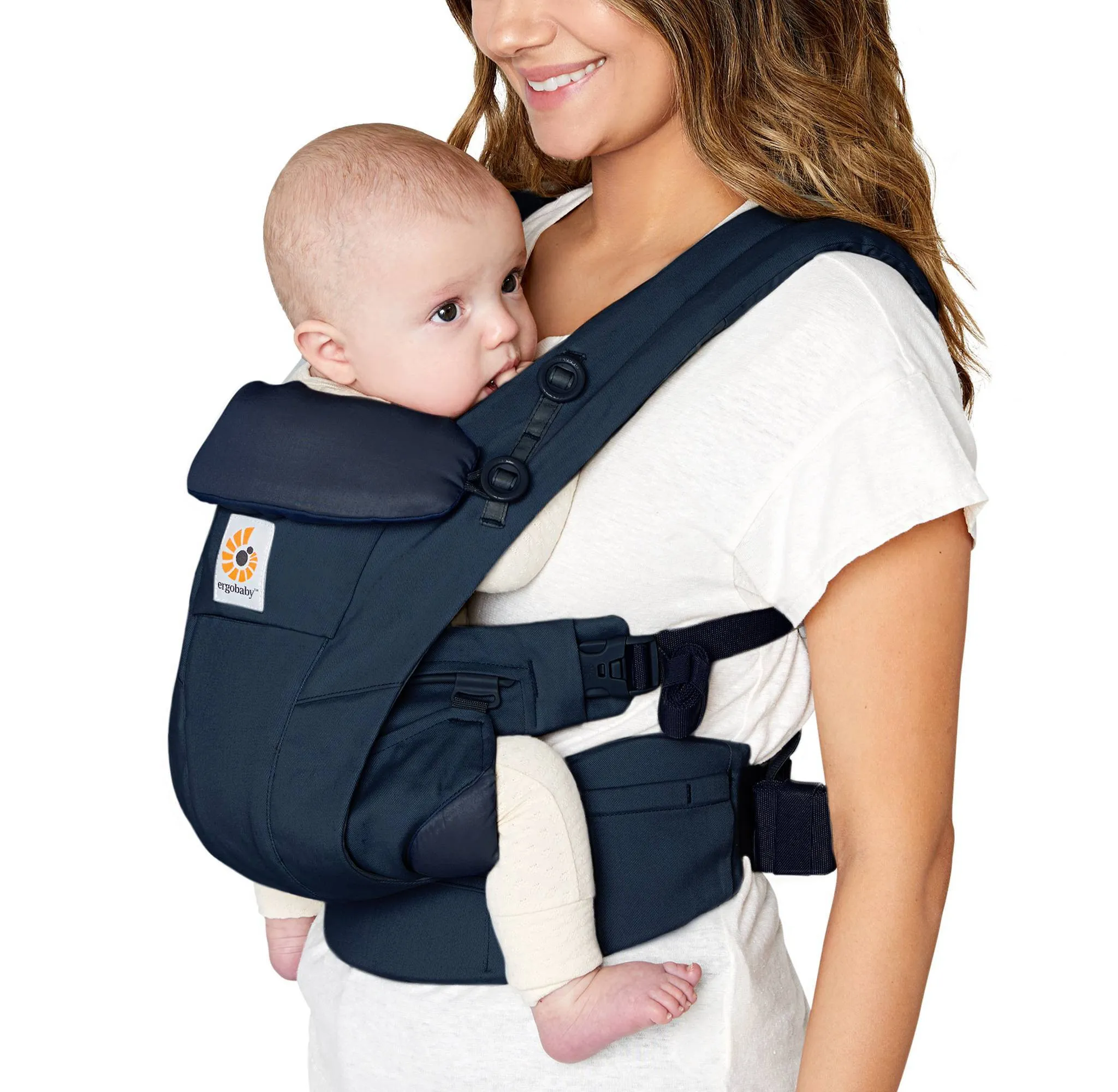 Omni Dream All Carry Positions Soft Touch Cotton Baby Carrier for Newborn to Toddler - Midnight Blue