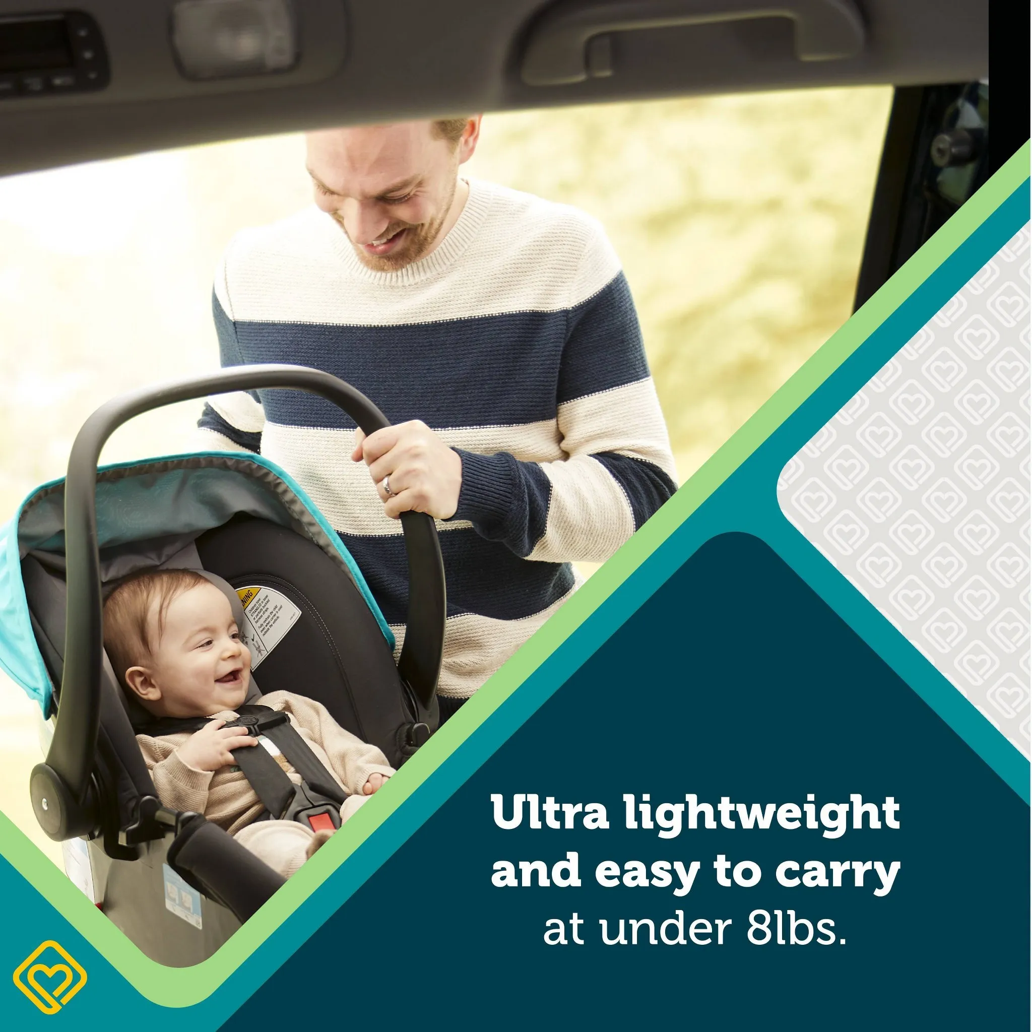 OnBoard LT Infant Car Seat - Wisteria Lane - Image 10