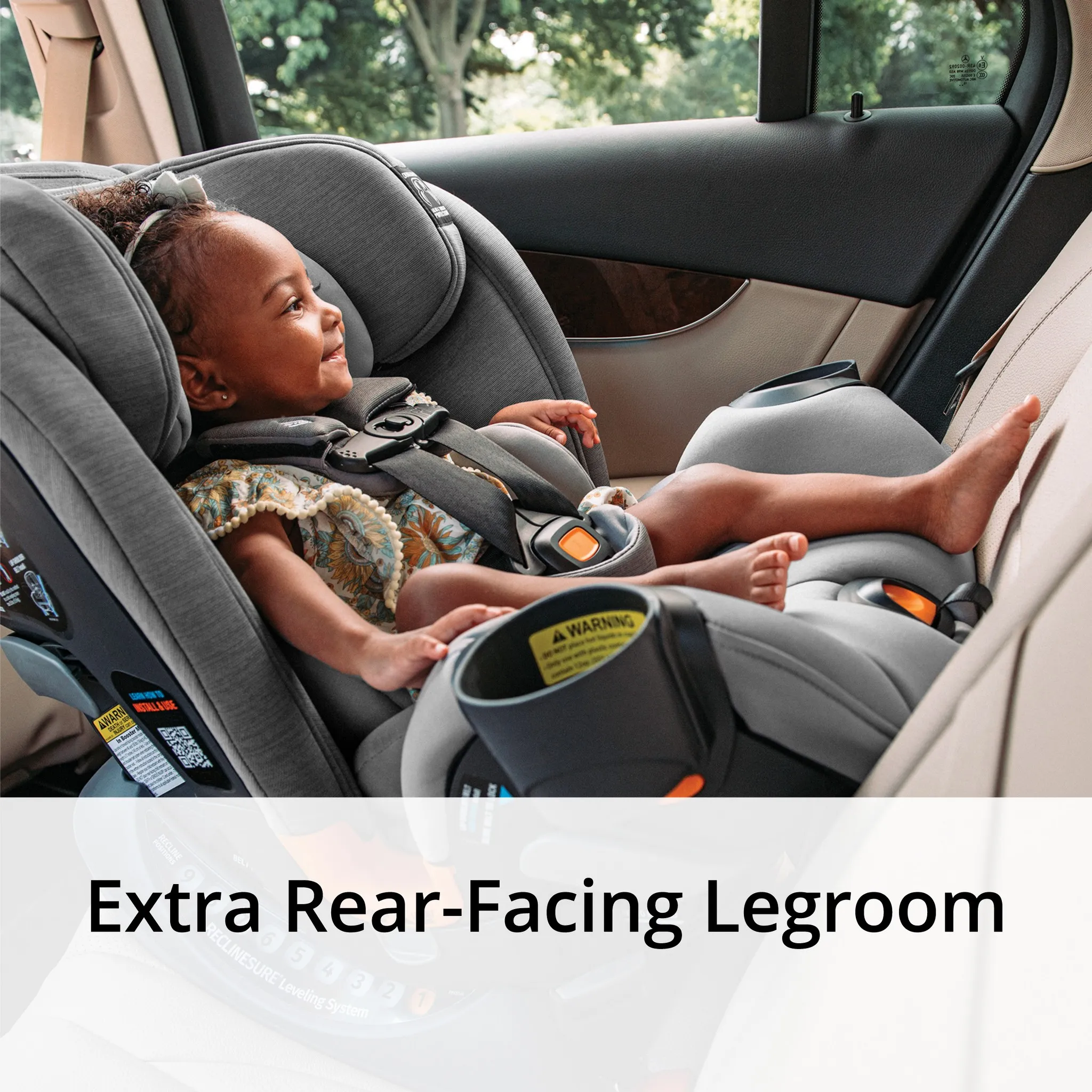 OneFit ClearTex All-in-One Convertible Car Seat - Slate - Image 10