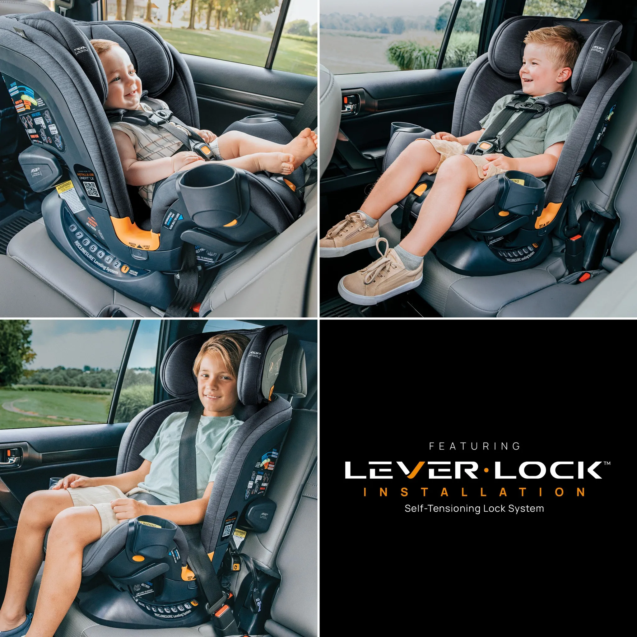 OneFit LX ClearTex All-in-One Car Seat - Black - Image 5