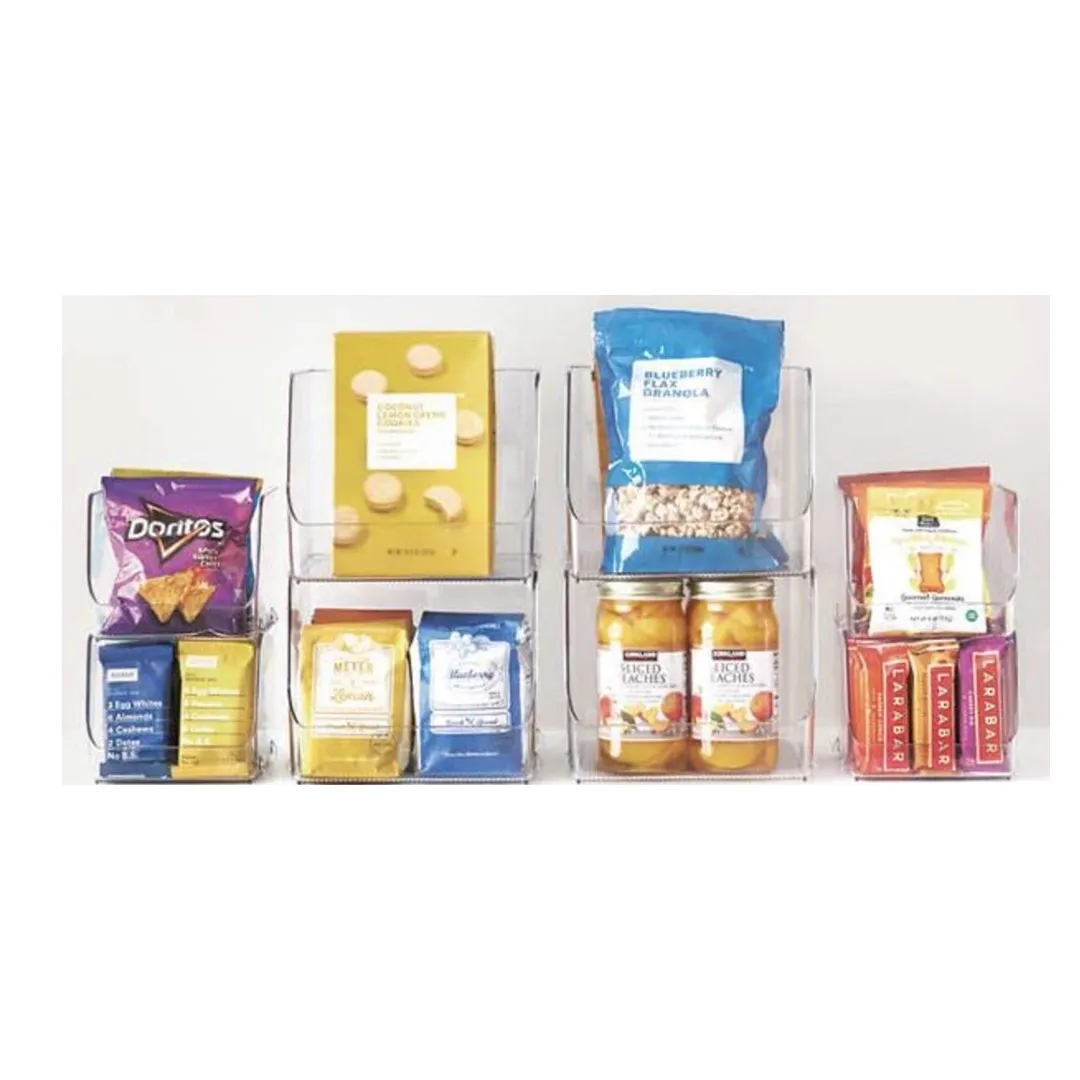 Open Front Bins Clear - 8 Piece Set - Image 4