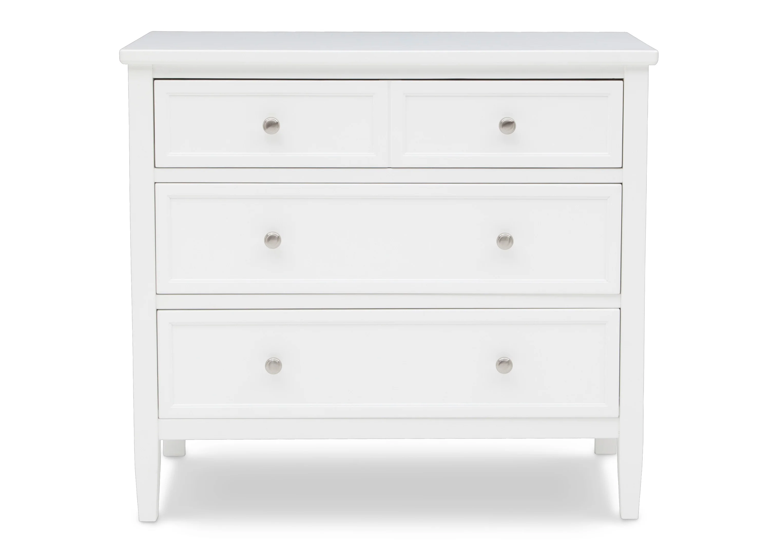 Epic Place 3 Drawer Dresser With Interlocking Drawers - Bianca White - Image 2