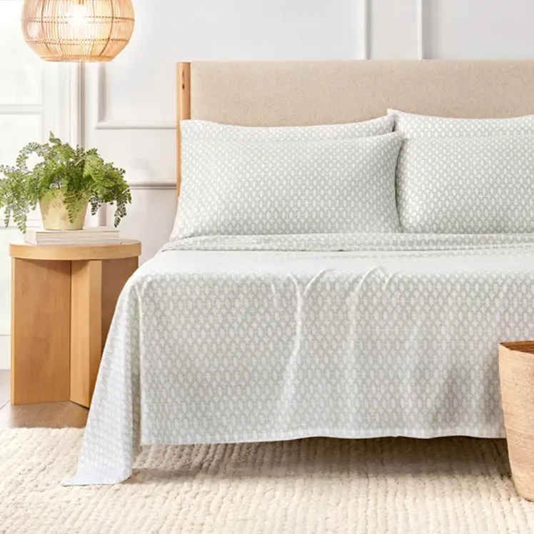 Organic Cotton 6-Piece Sheet Set Queen - Evelyn Vines - Image 2