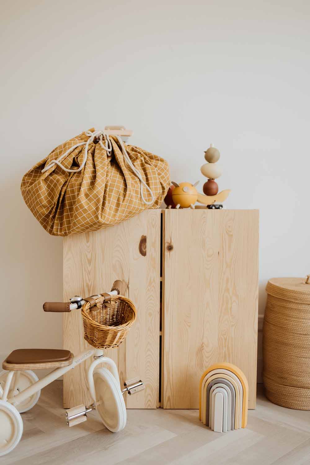 Organic Grid Mustard Storage Bag - Image 9