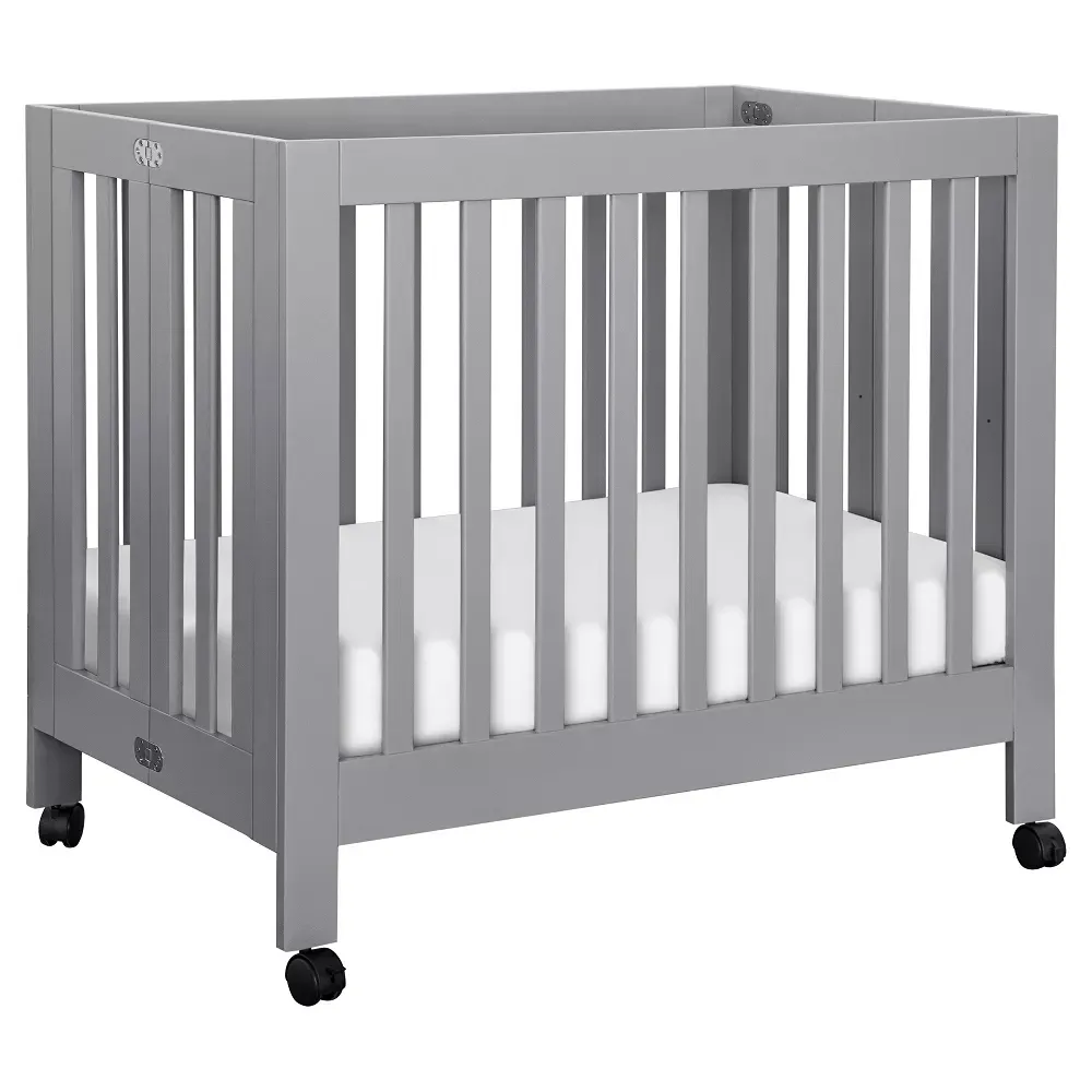 Origami Portable Mini Crib - Gray