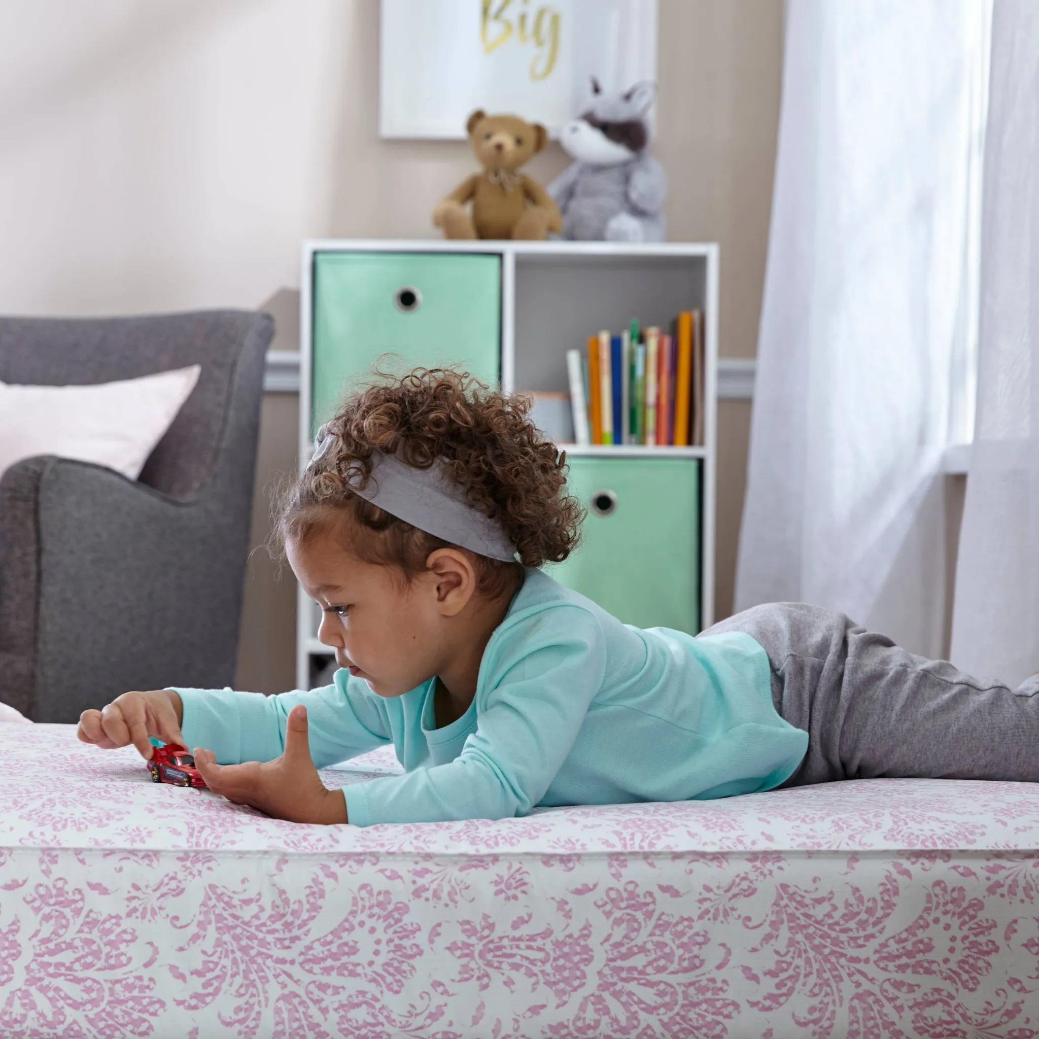 Ortho Rest Waterproof Baby Crib Mattress and Toddler Bed Mattress - Pink - Image 4