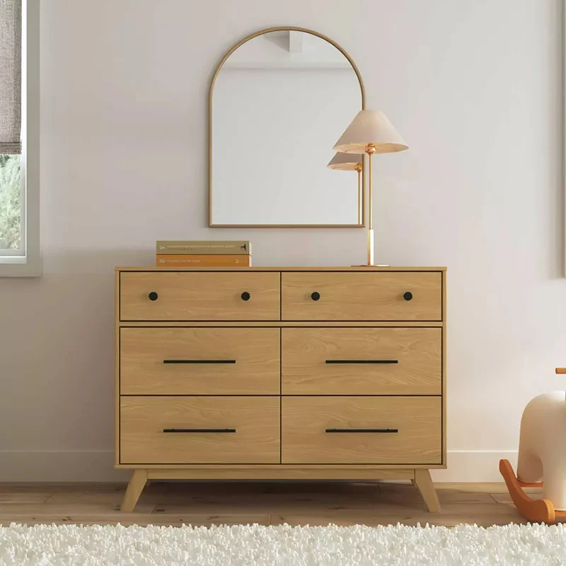 Otto 6-Drawer Dresser - Honey - Image 4