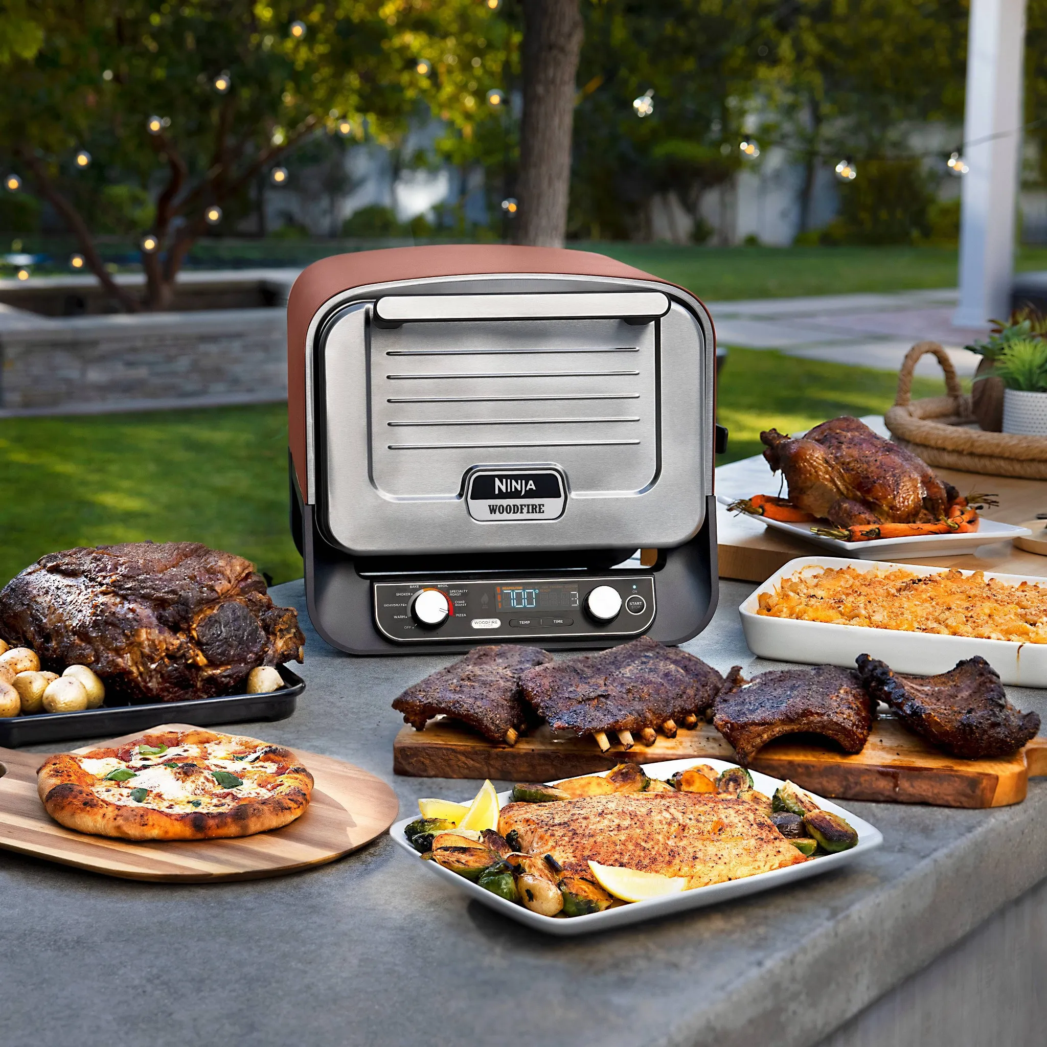 Outdoor Electric Woodfire Pizza Oven - 8-in-1 - Image 4