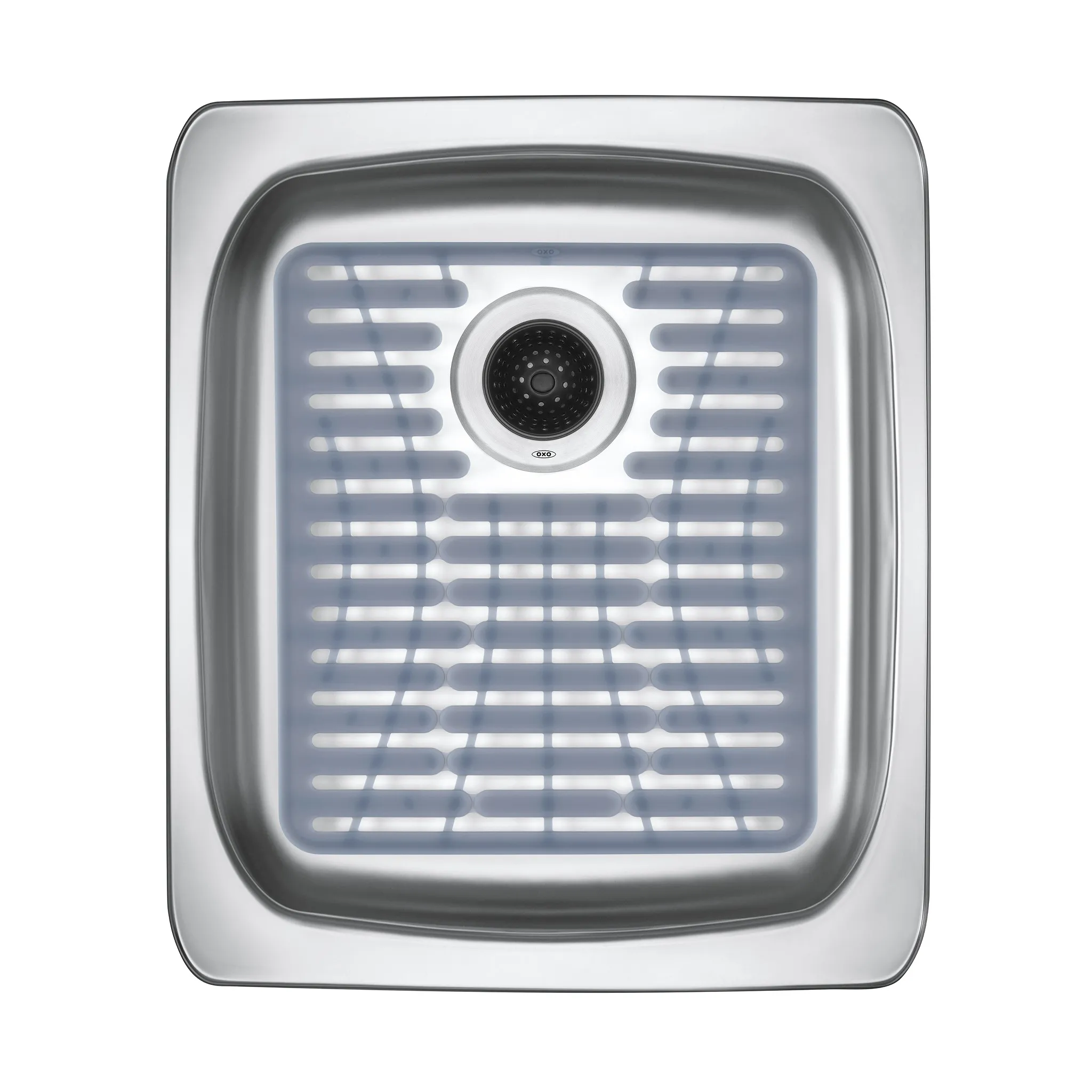 OXO 11.3" x 12.8" Silicone Sink Mat Gray - Image 3