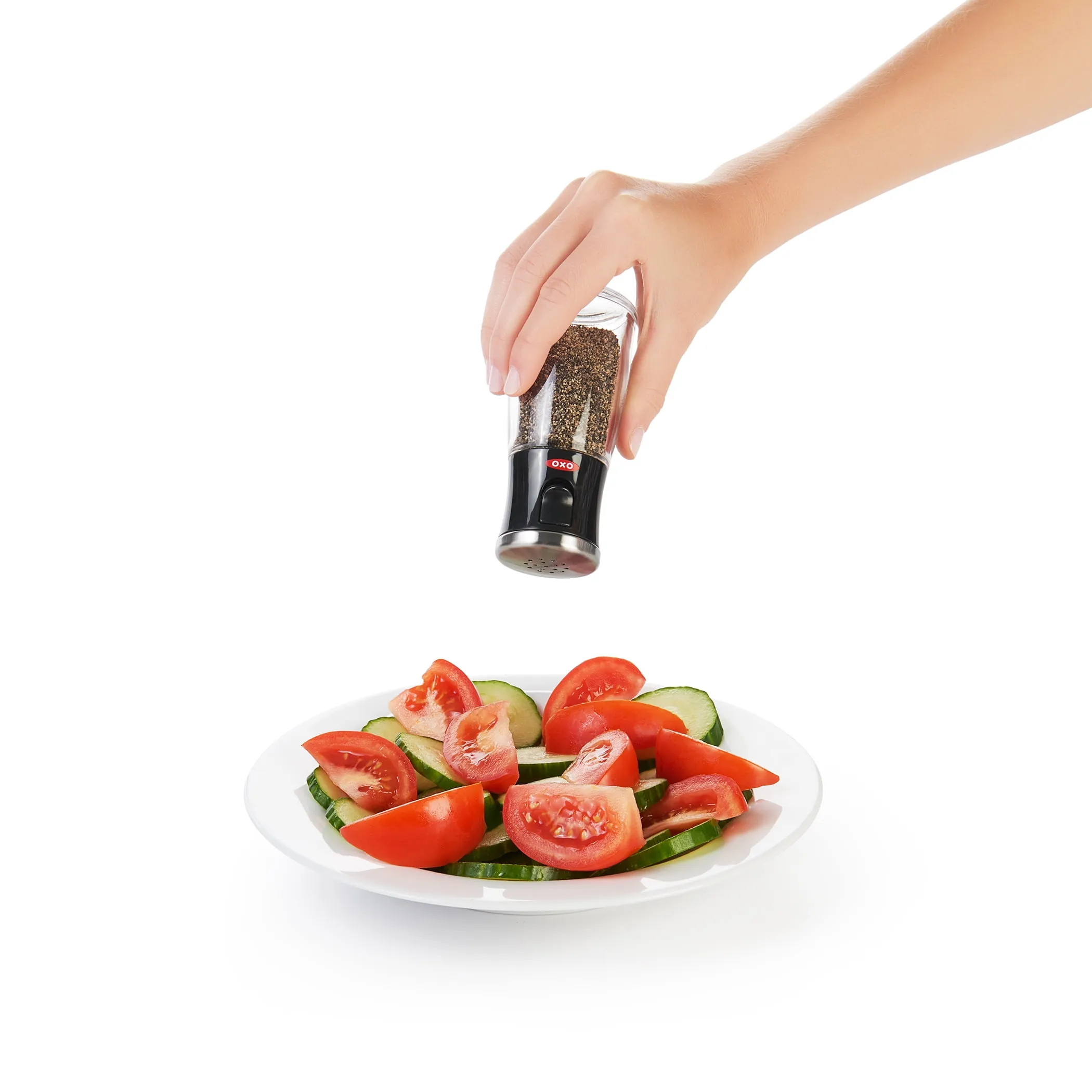 OXO SoftWorks Salt and Pepper Shaker Set - Black - Image 4